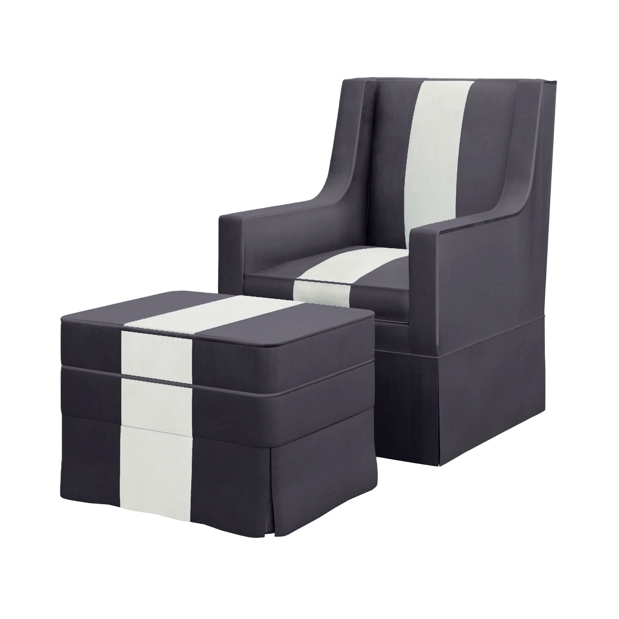 Custom Aveline Chair and Ottoman - Image 27