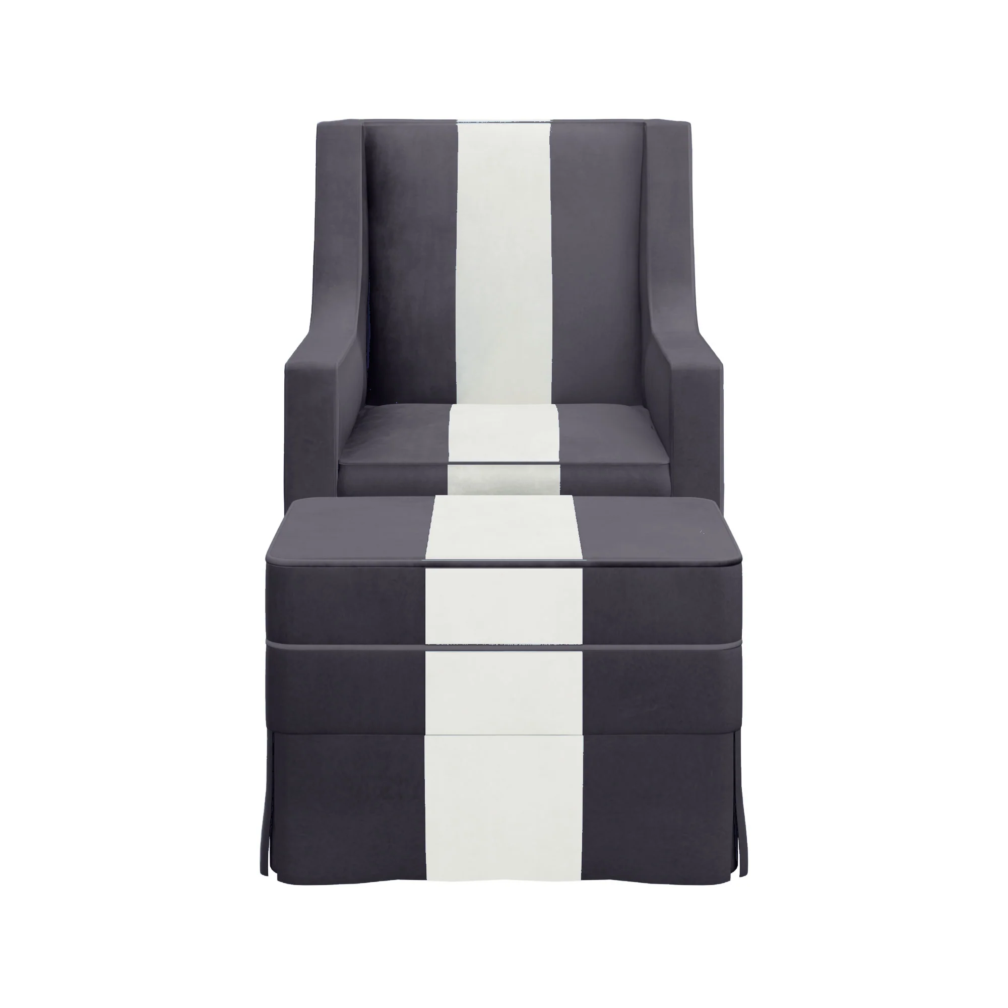 Custom Aveline Chair and Ottoman - Image 28