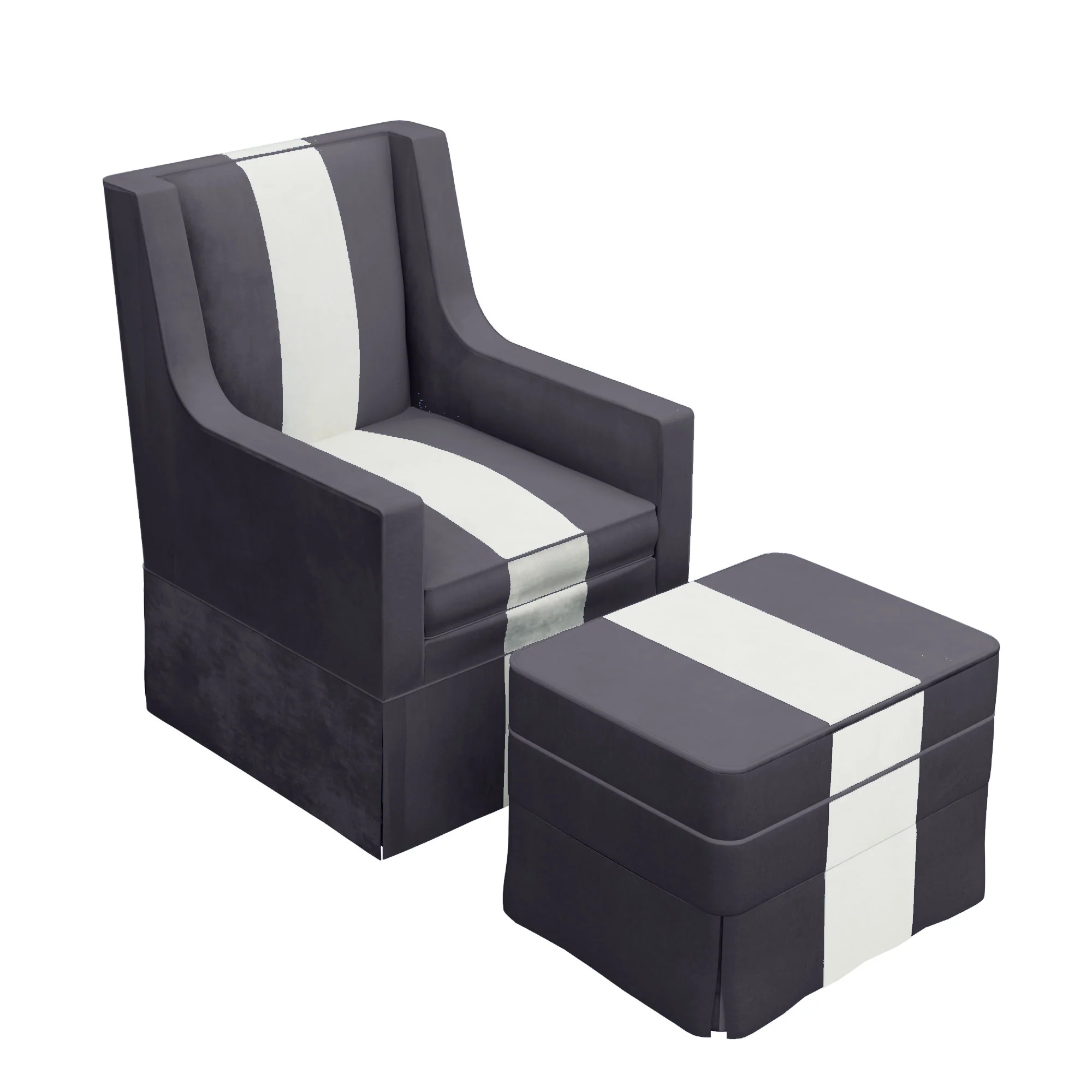 Custom Aveline Chair and Ottoman - Image 29