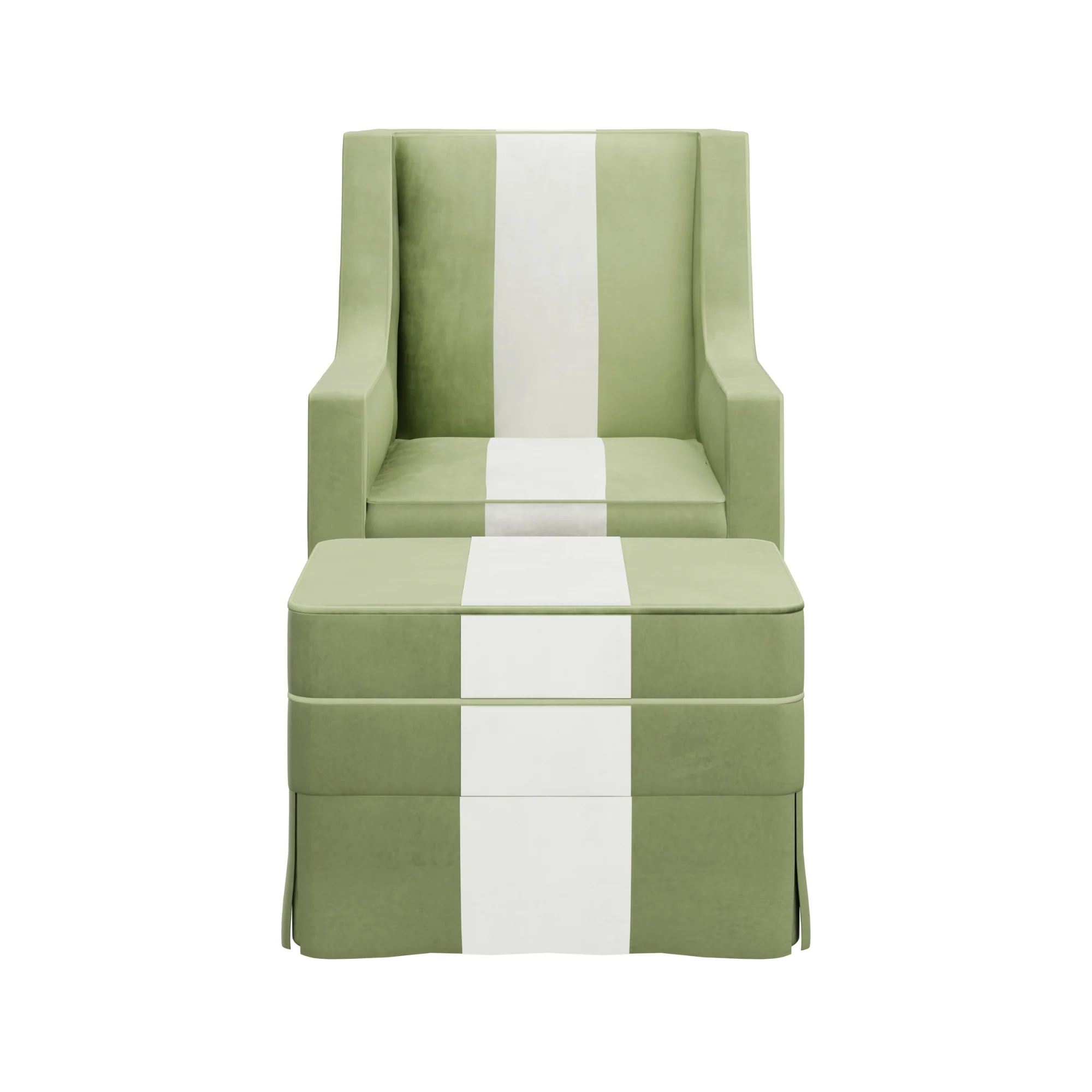 Custom Aveline Chair and Ottoman - Image 9