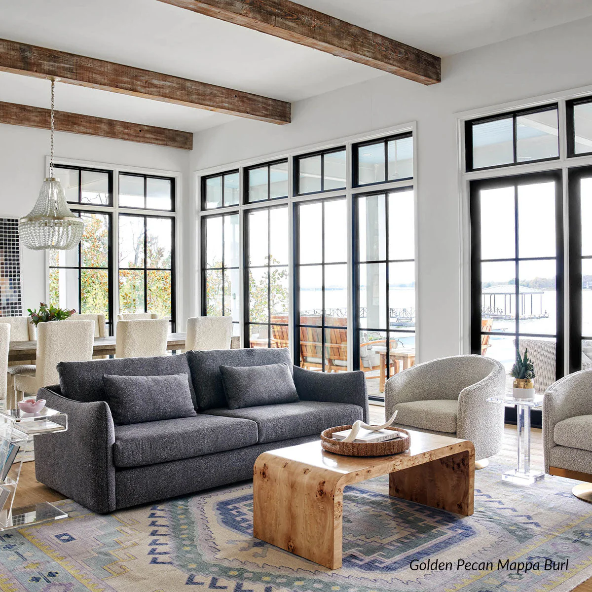 Custom Janus Waterfall Coffee Table - Image 12