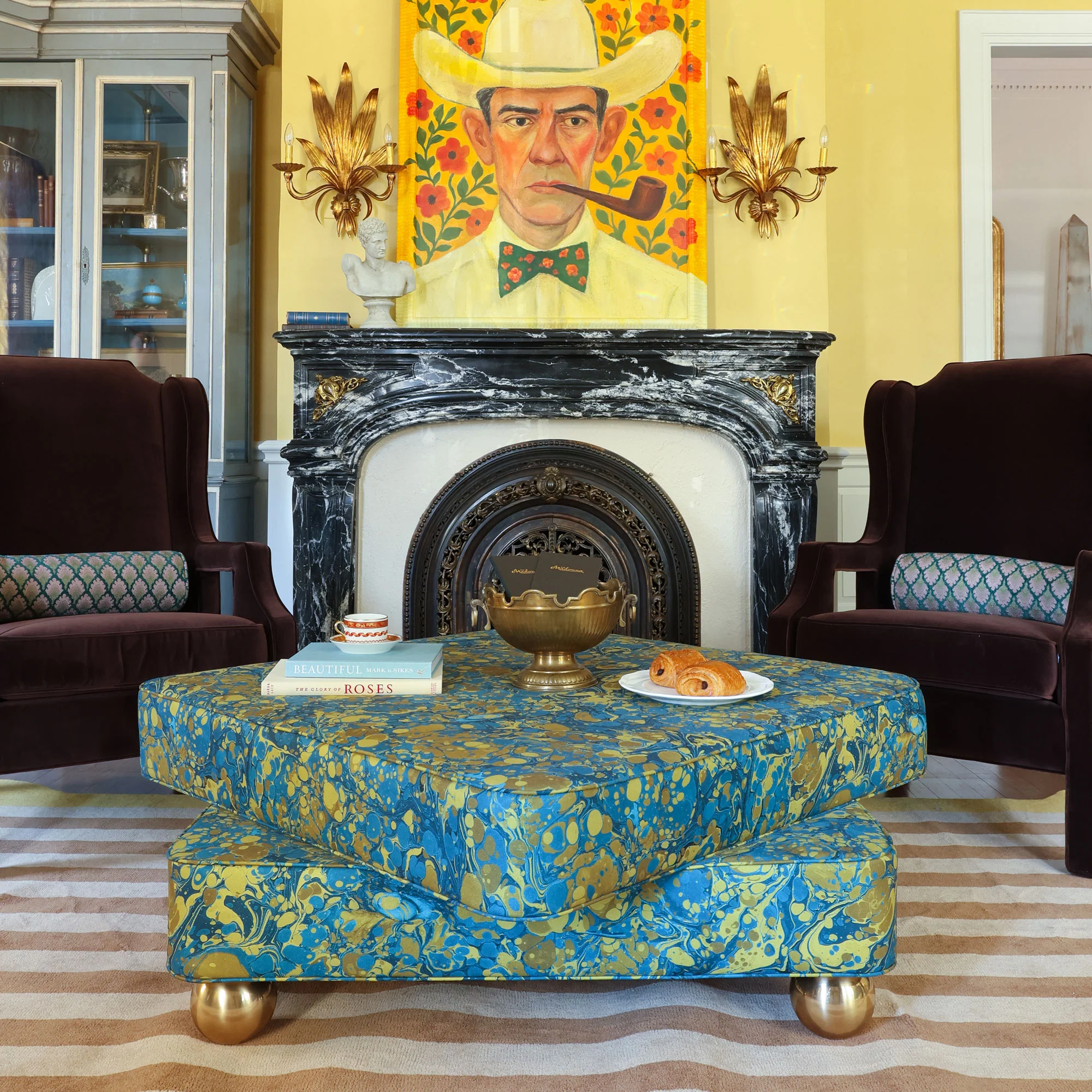 Custom Marais Cocktail Ottoman - Image 2