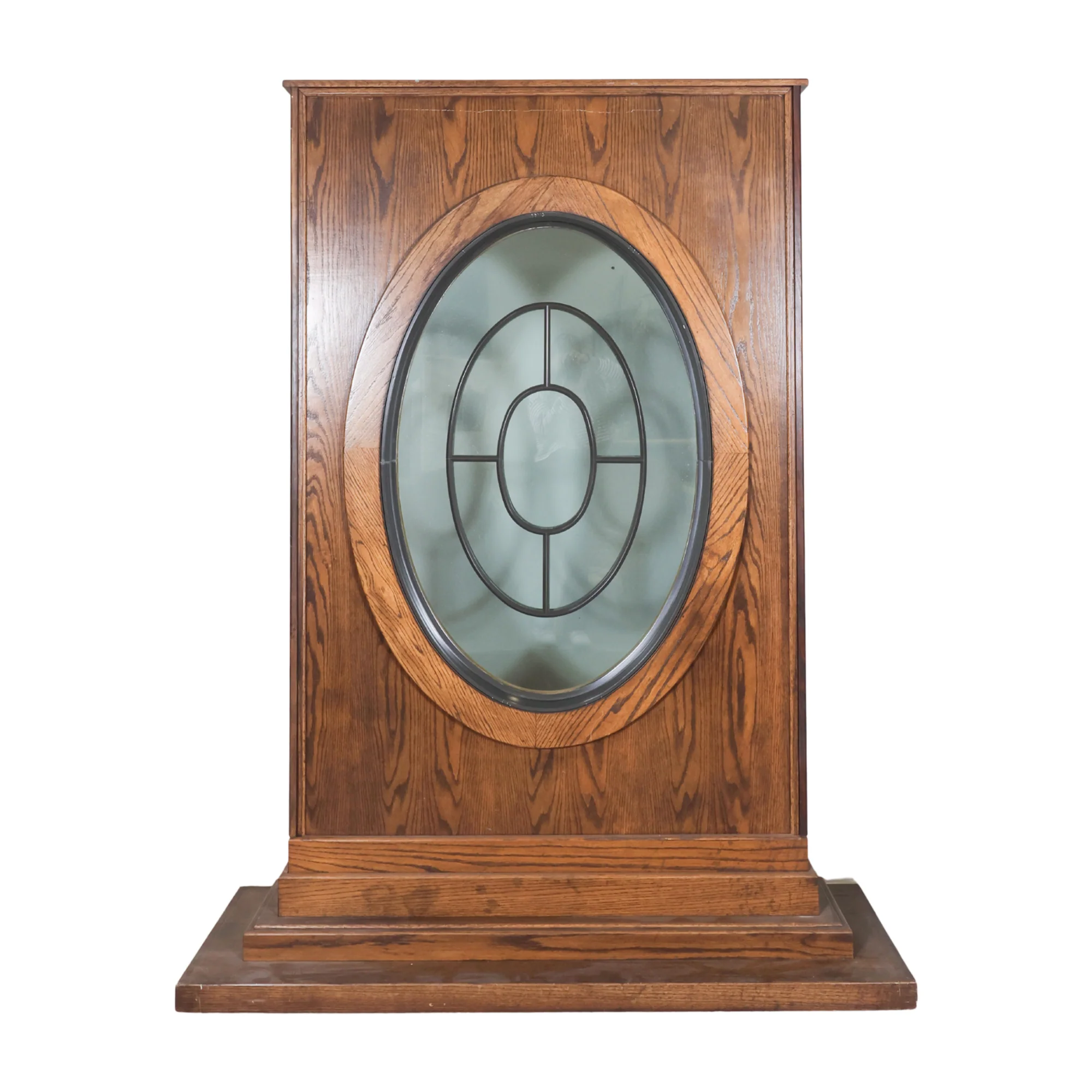 Rolling Room Divider with Glass Window