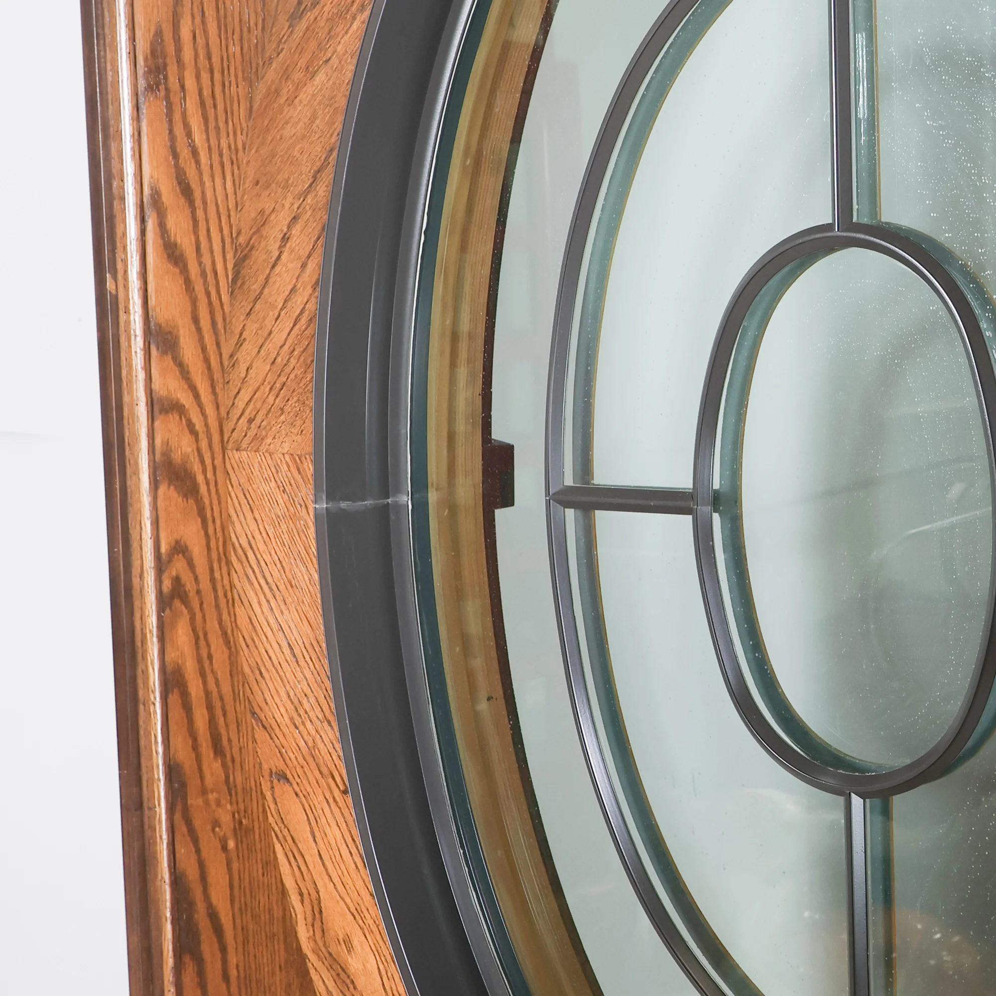 Rolling Room Divider with Glass Window - Image 4