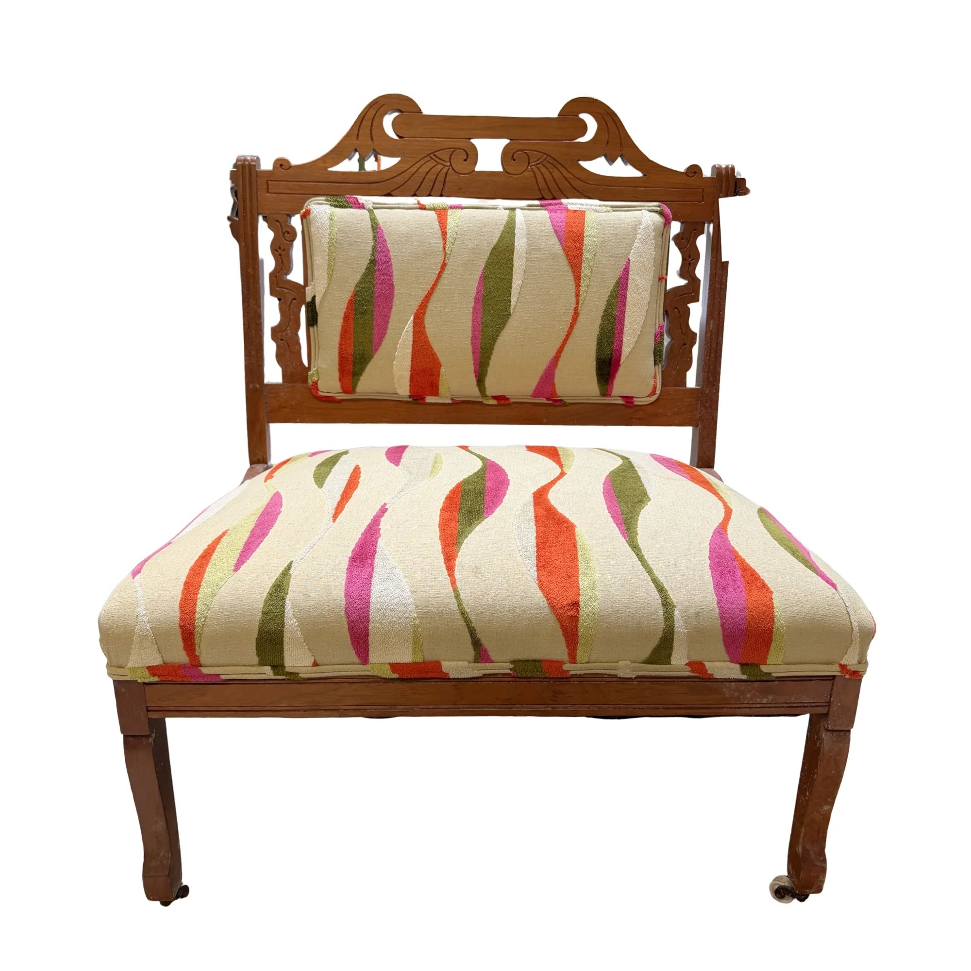 Antique Two Seater in Groovy Upholstery