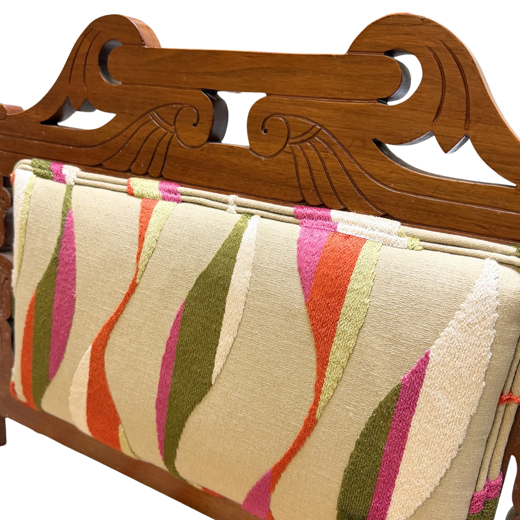 Antique Two Seater in Groovy Upholstery - Image 2