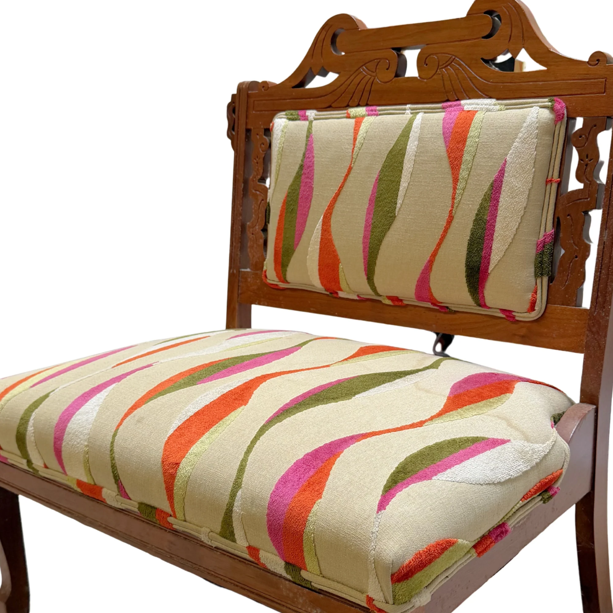 Antique Two Seater in Groovy Upholstery - Image 3