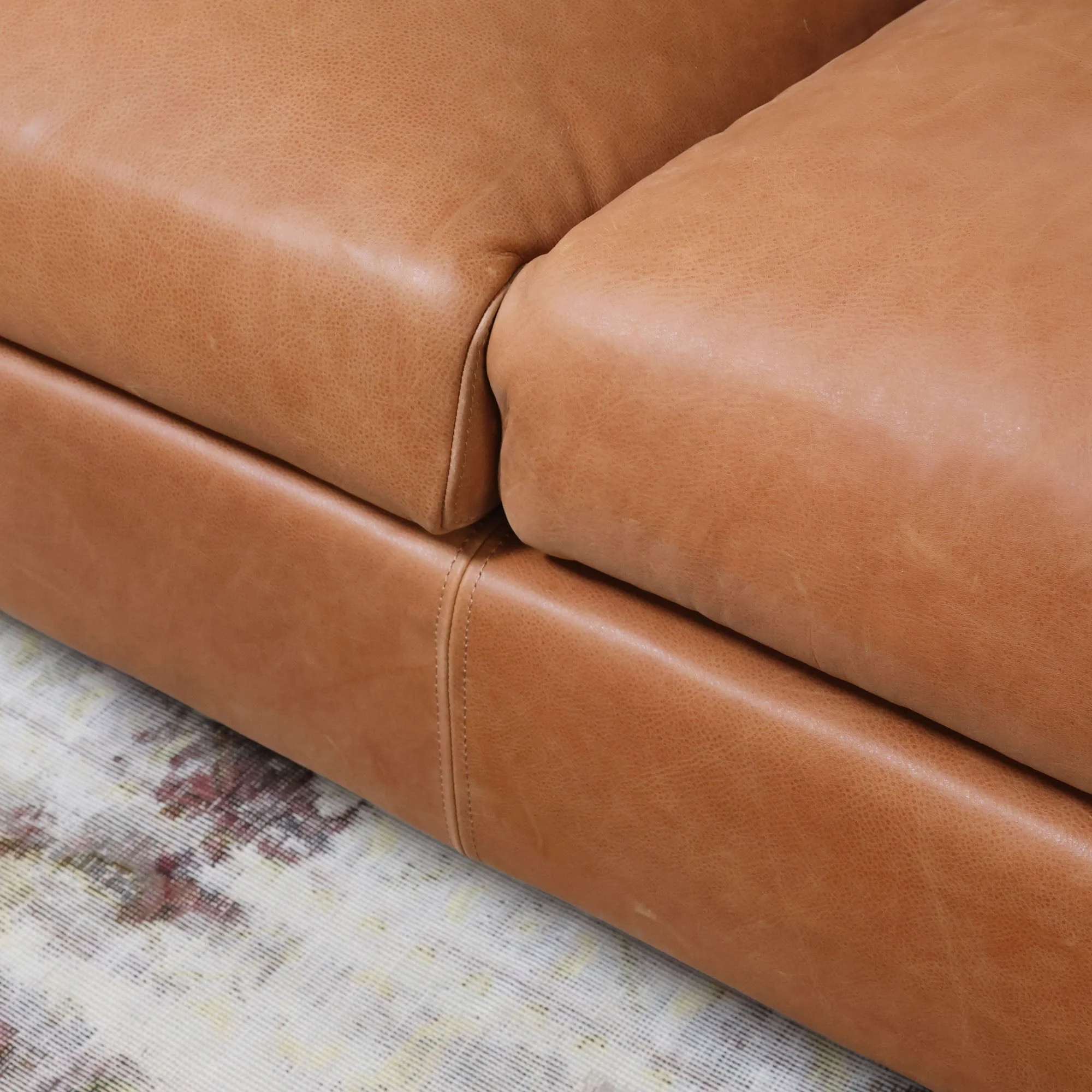 Duval Sofa in Tobacco Leather - Image 10