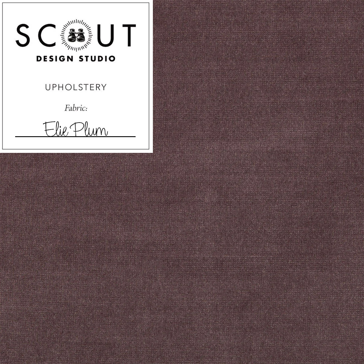 Elie Plum Velvet Fabric Sample