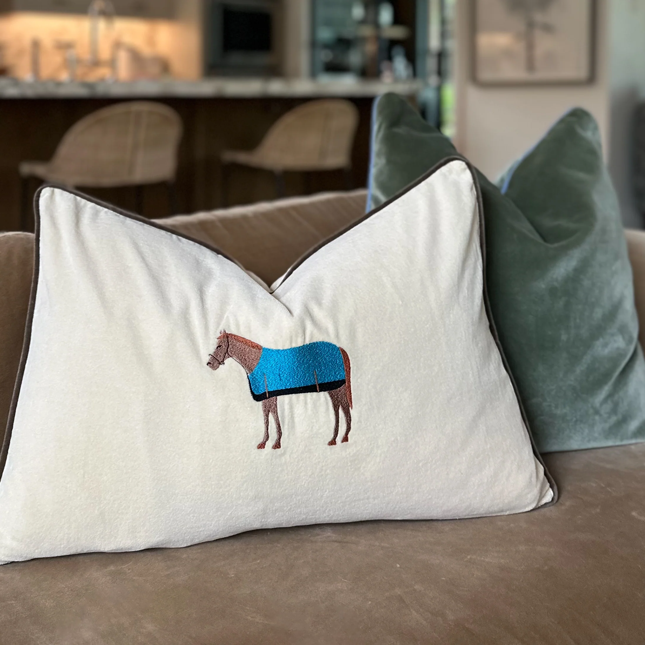 Equestrian Ivory Pillow Cover - Image 4