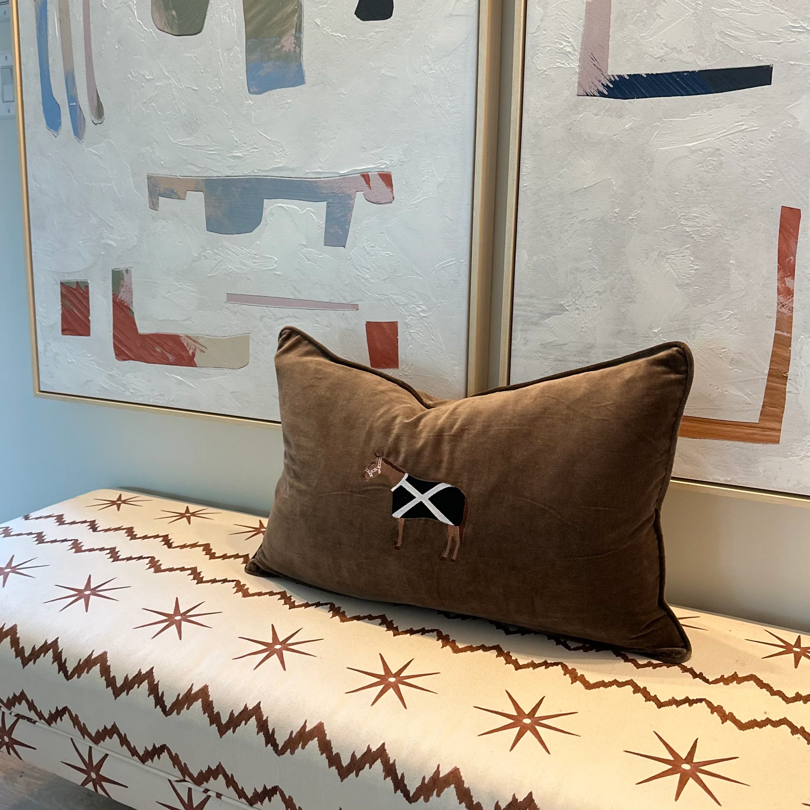 Equestrian Taupe Pillow Cover - Image 2