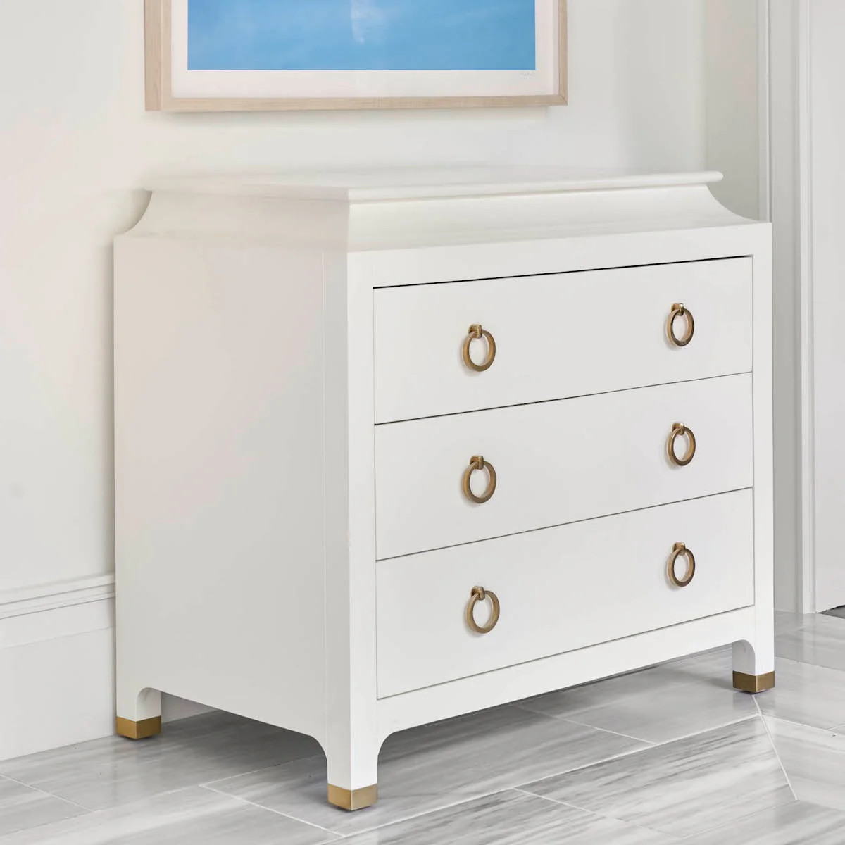 Espionage Chest Large In White Lacquer - Image 3