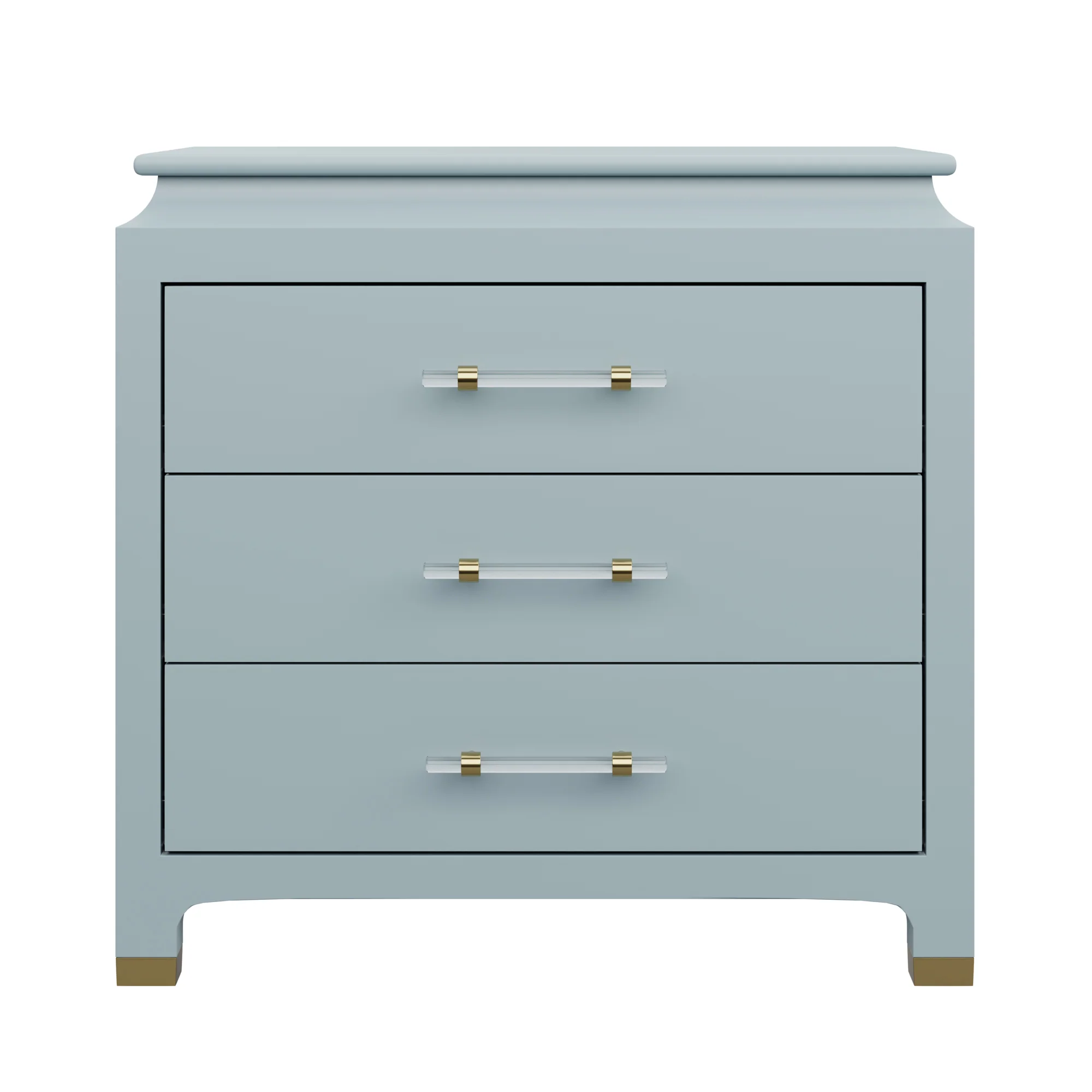 Espionage Chest Petite in Smoke Blue Lacquer