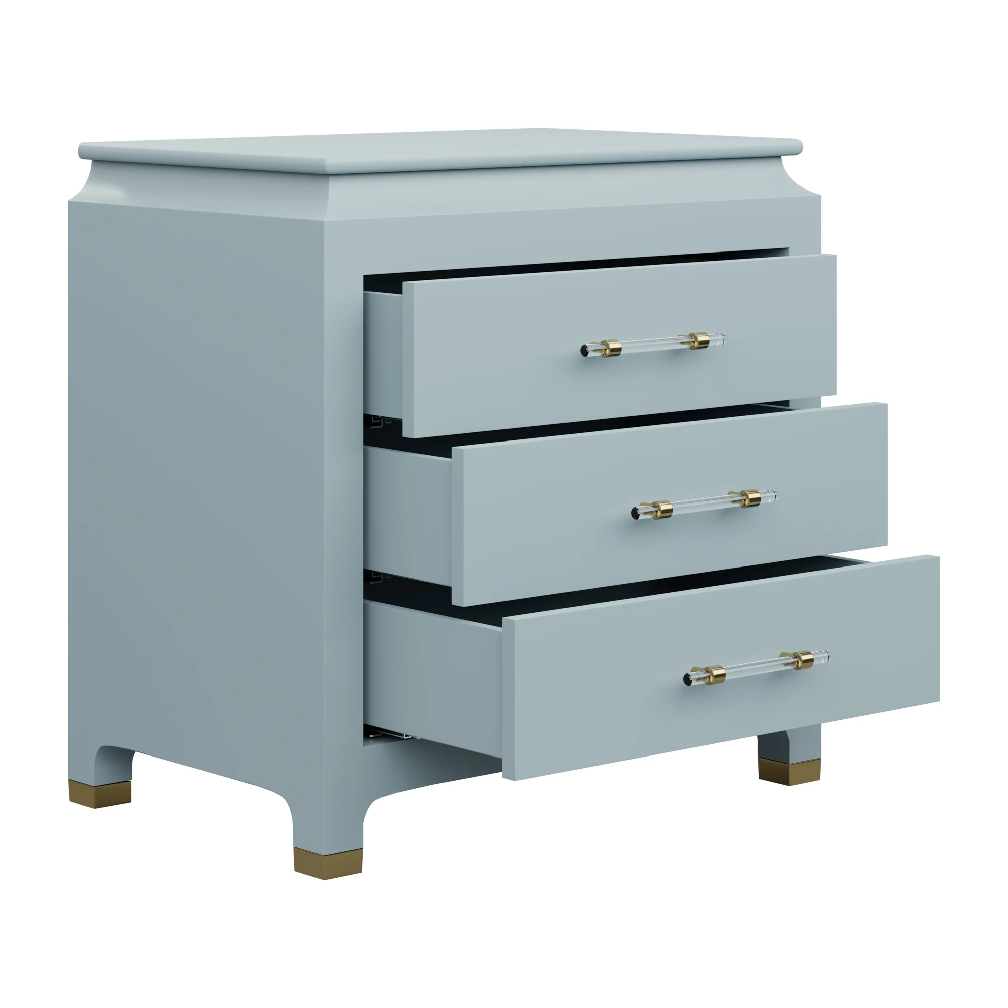 Espionage Chest Petite in Smoke Blue Lacquer - Image 4