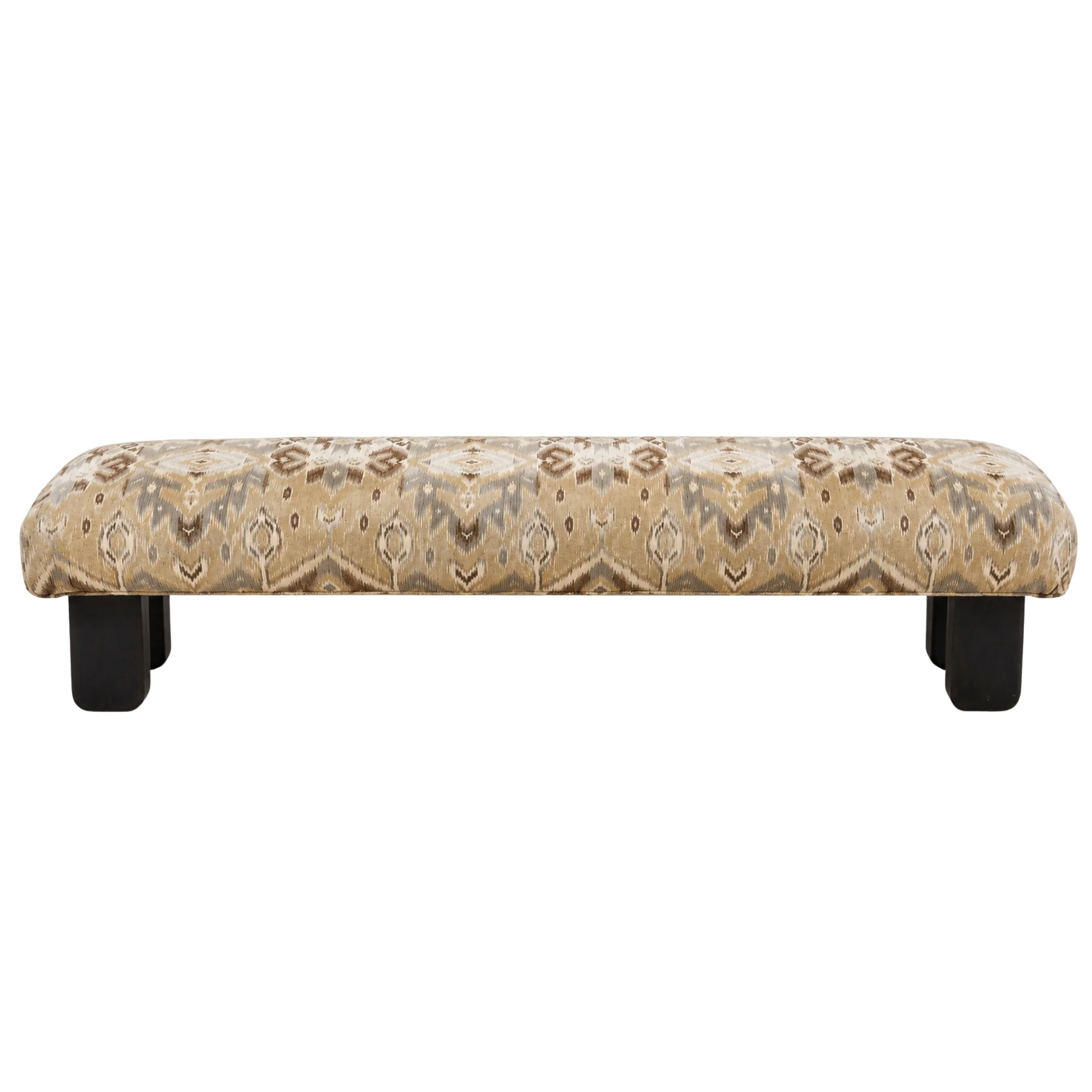 Vintage Turkish Kilim Upholstered Bench
