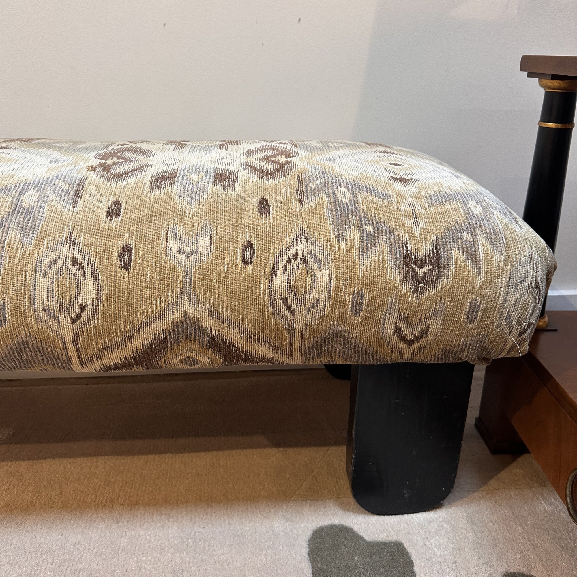 Vintage Turkish Kilim Upholstered Bench - Image 2