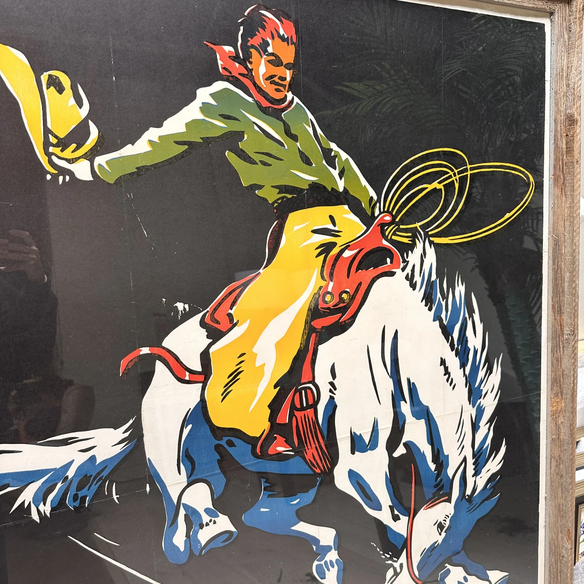 1940s Stock Rodeo Poster Framed - Image 2