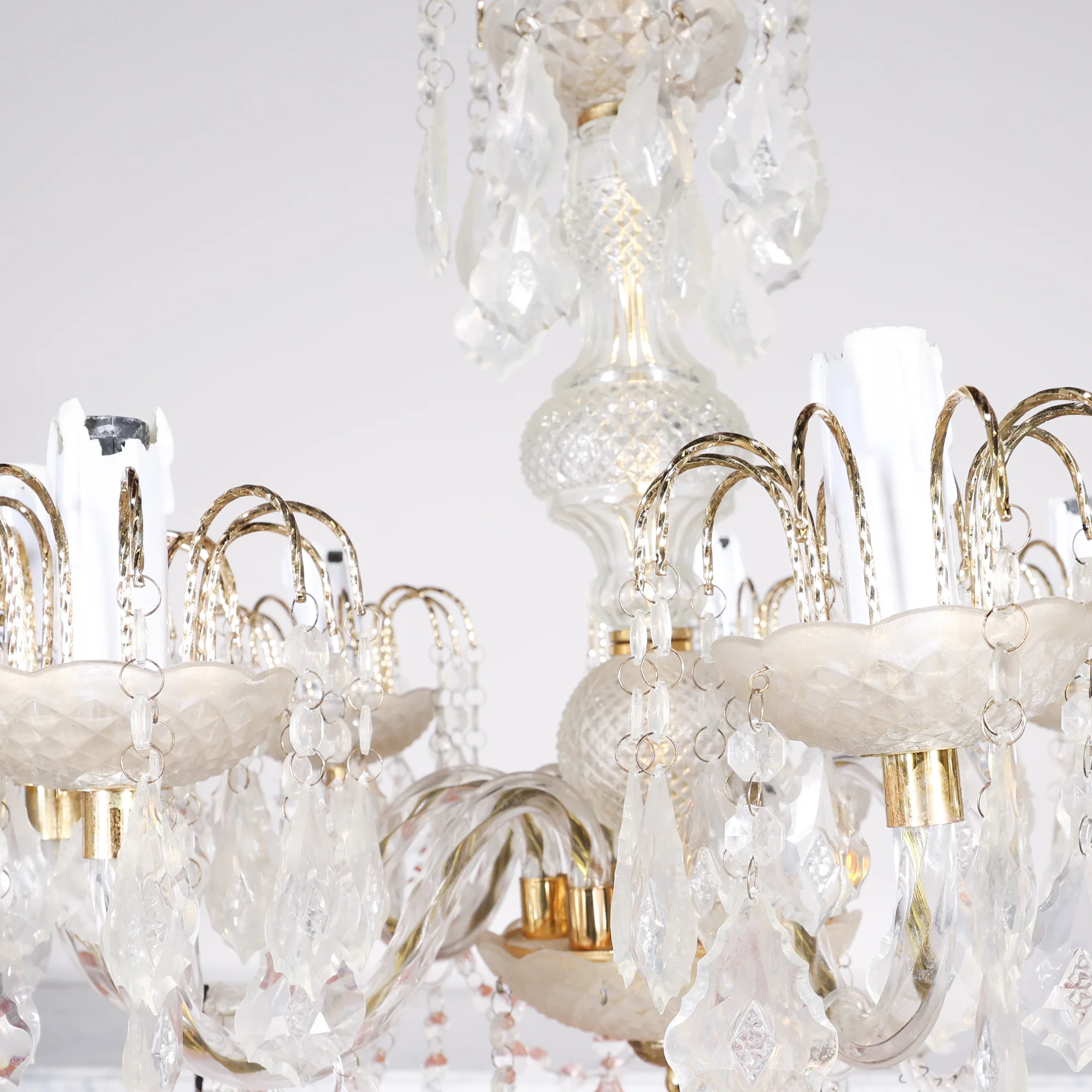Crystal and Acrylic Chandelier - Image 2