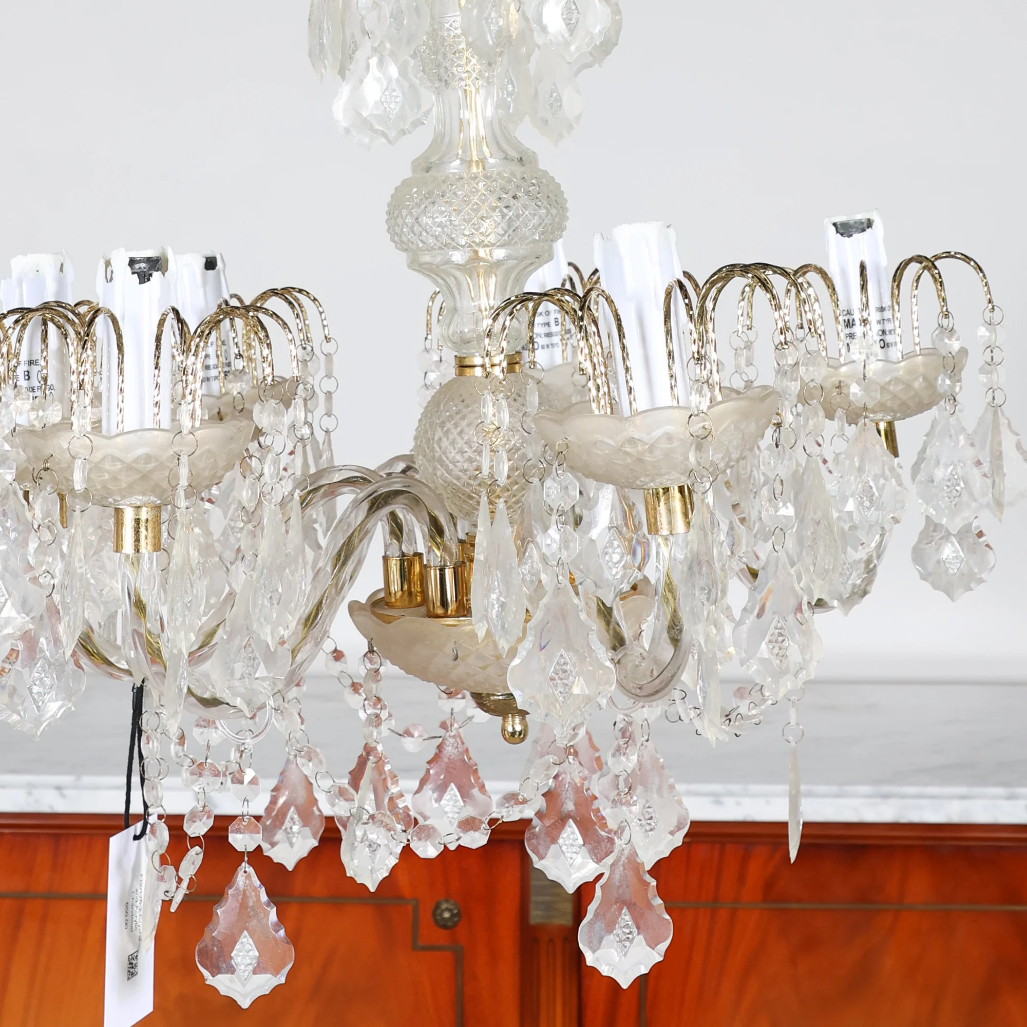 Crystal and Acrylic Chandelier - Image 3