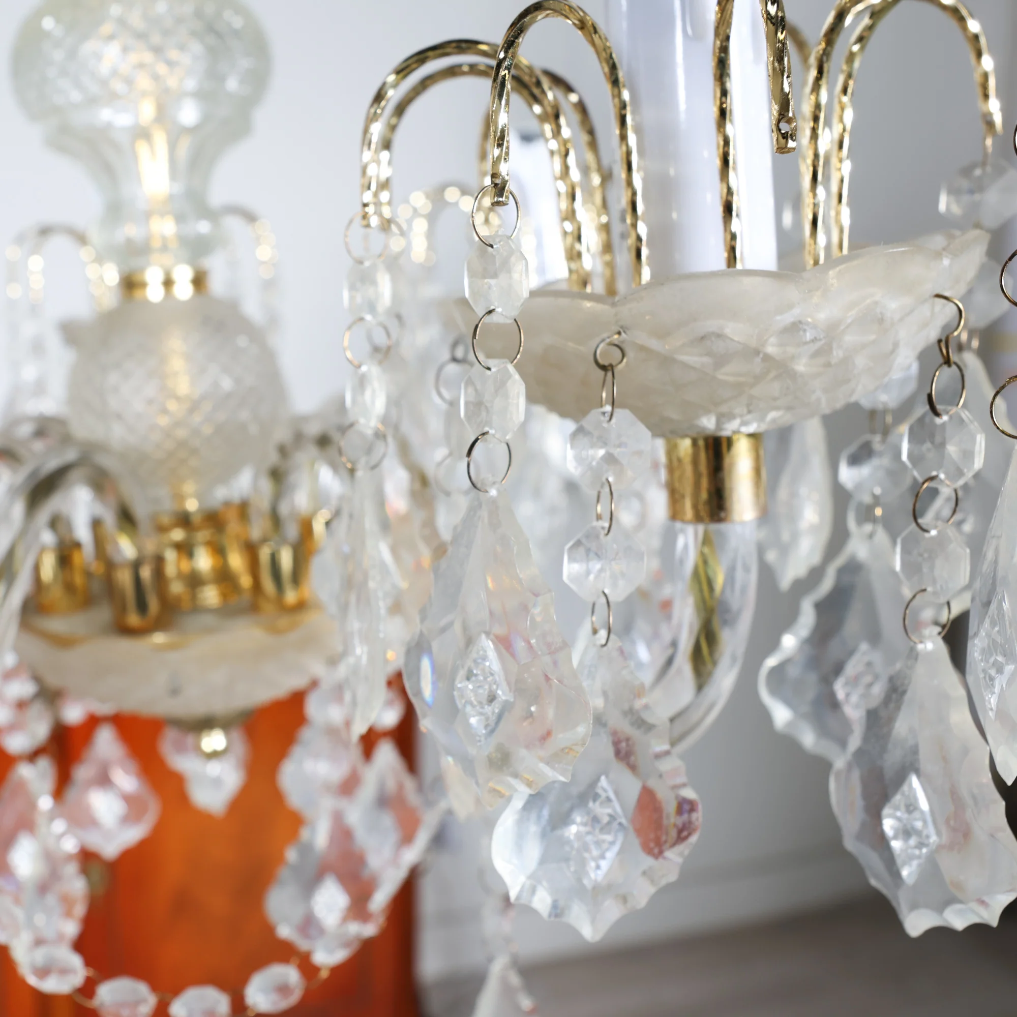 Crystal and Acrylic Chandelier - Image 4