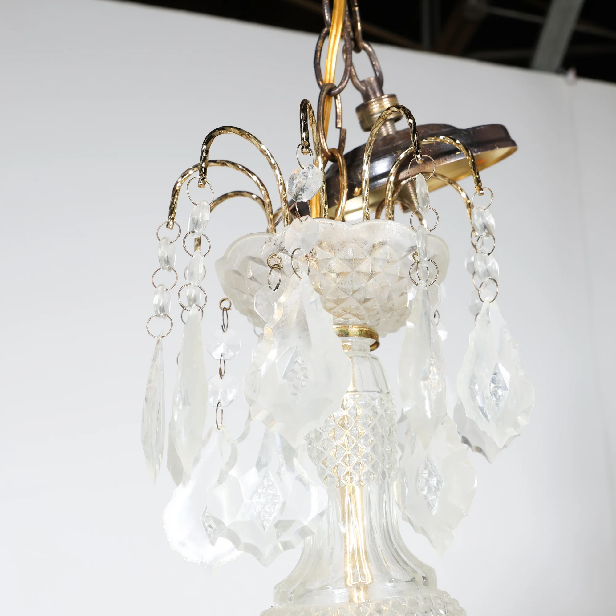 Crystal and Acrylic Chandelier - Image 6