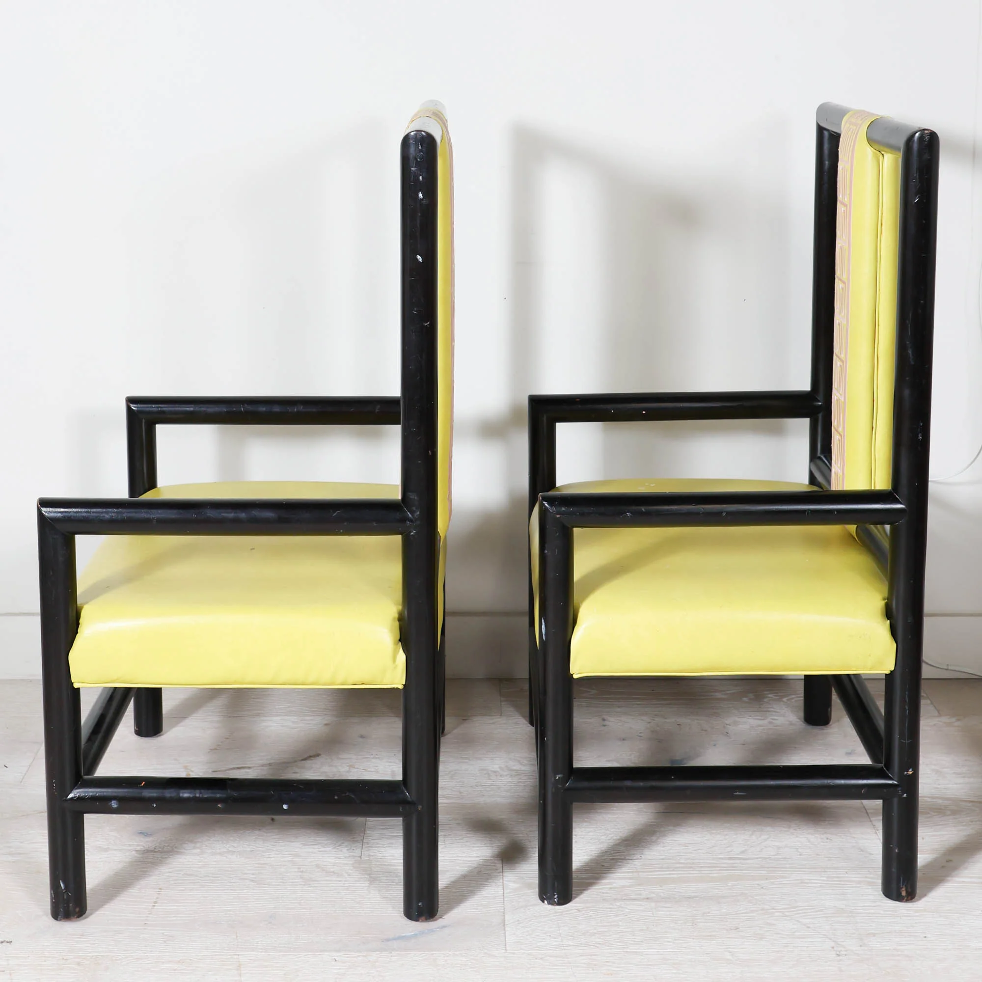 Pair of Kelly Wearstler Citron Host Chairs - Image 6