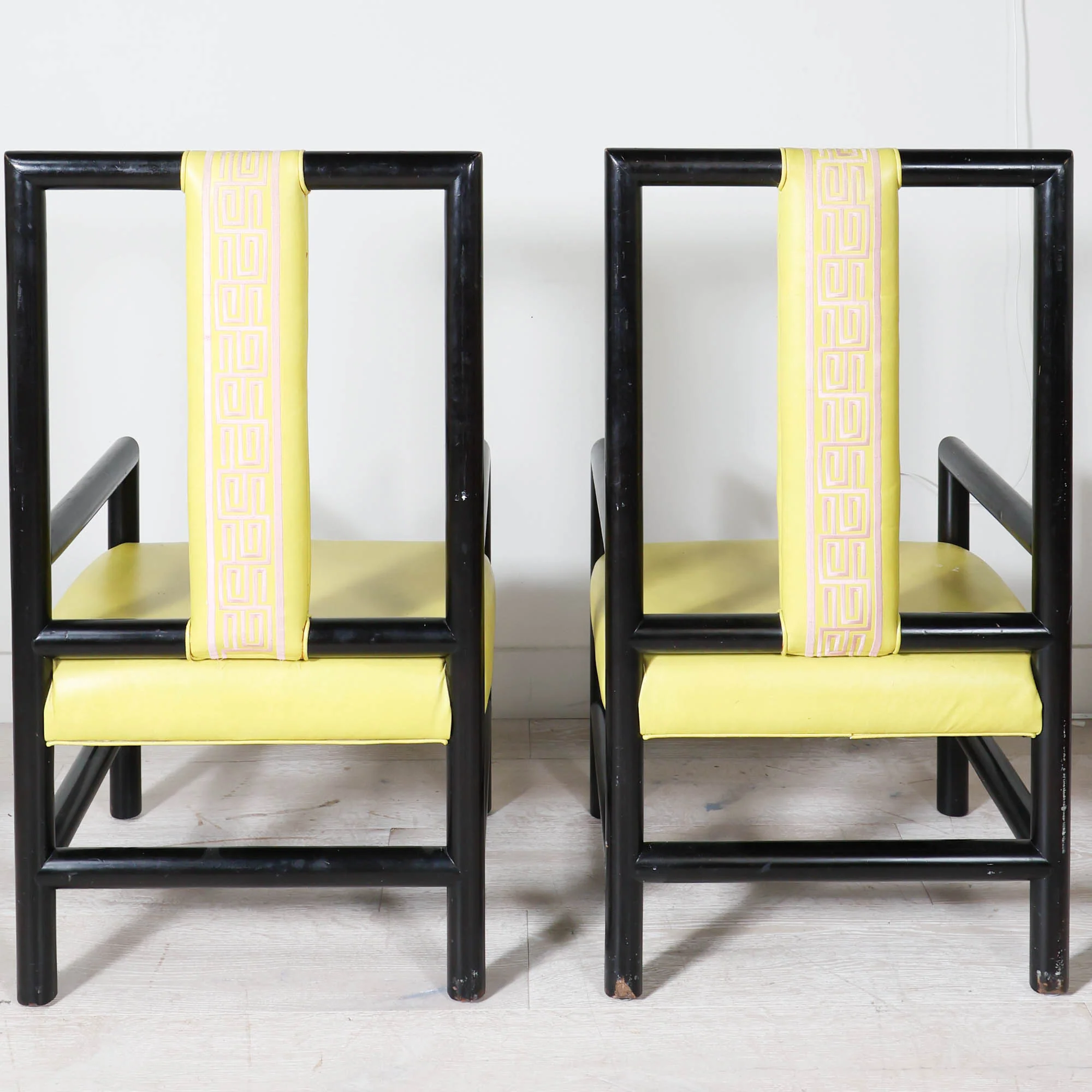 Pair of Kelly Wearstler Citron Host Chairs - Image 7
