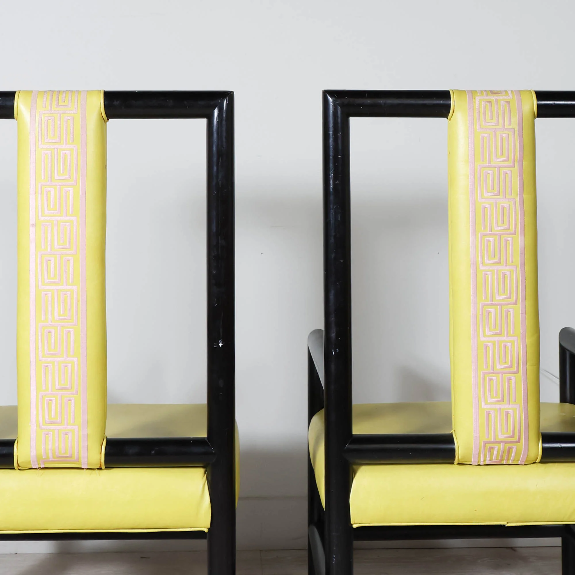 Pair of Kelly Wearstler Citron Host Chairs - Image 8