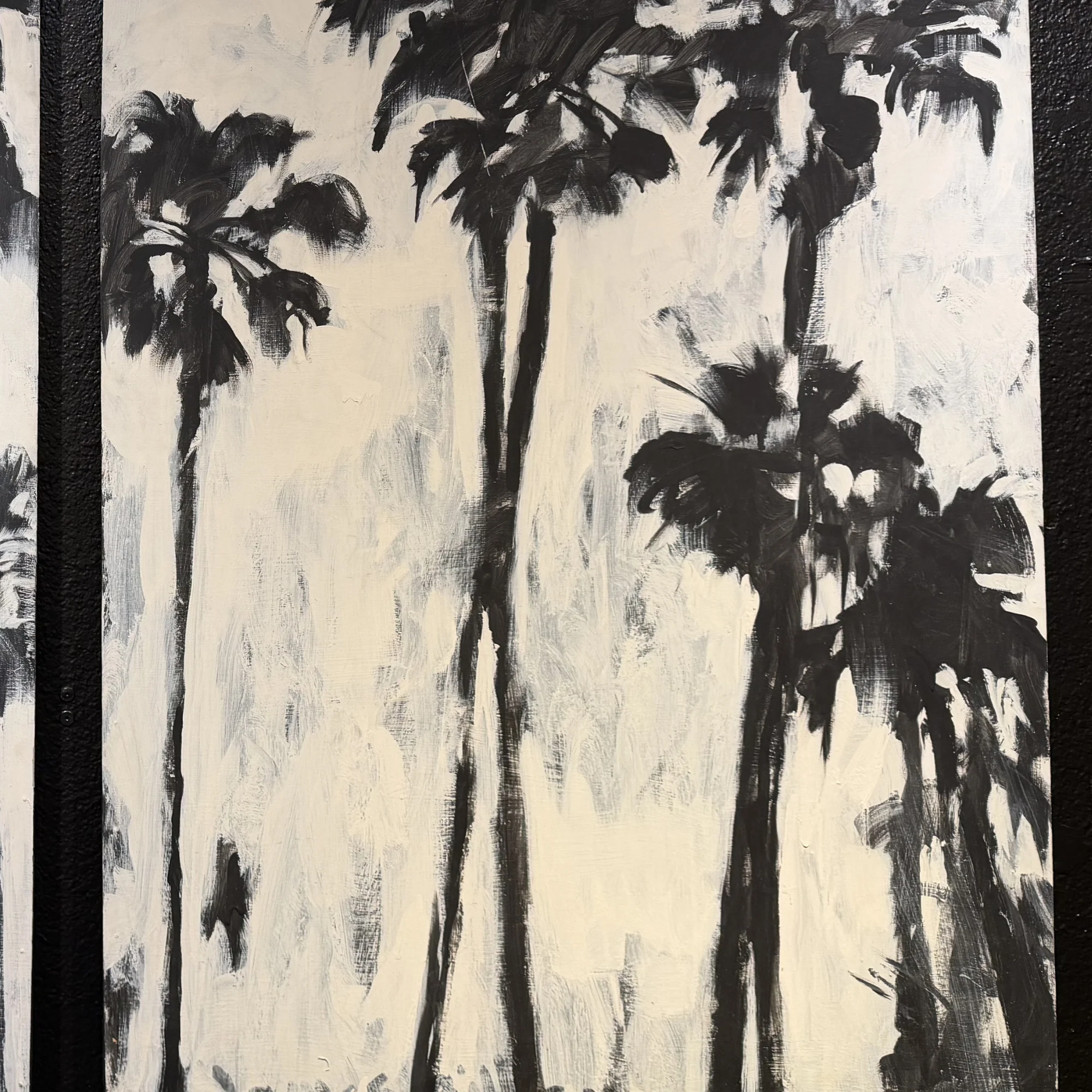 Original Palm Diptych Art on Wood by James Gilliam - Image 4