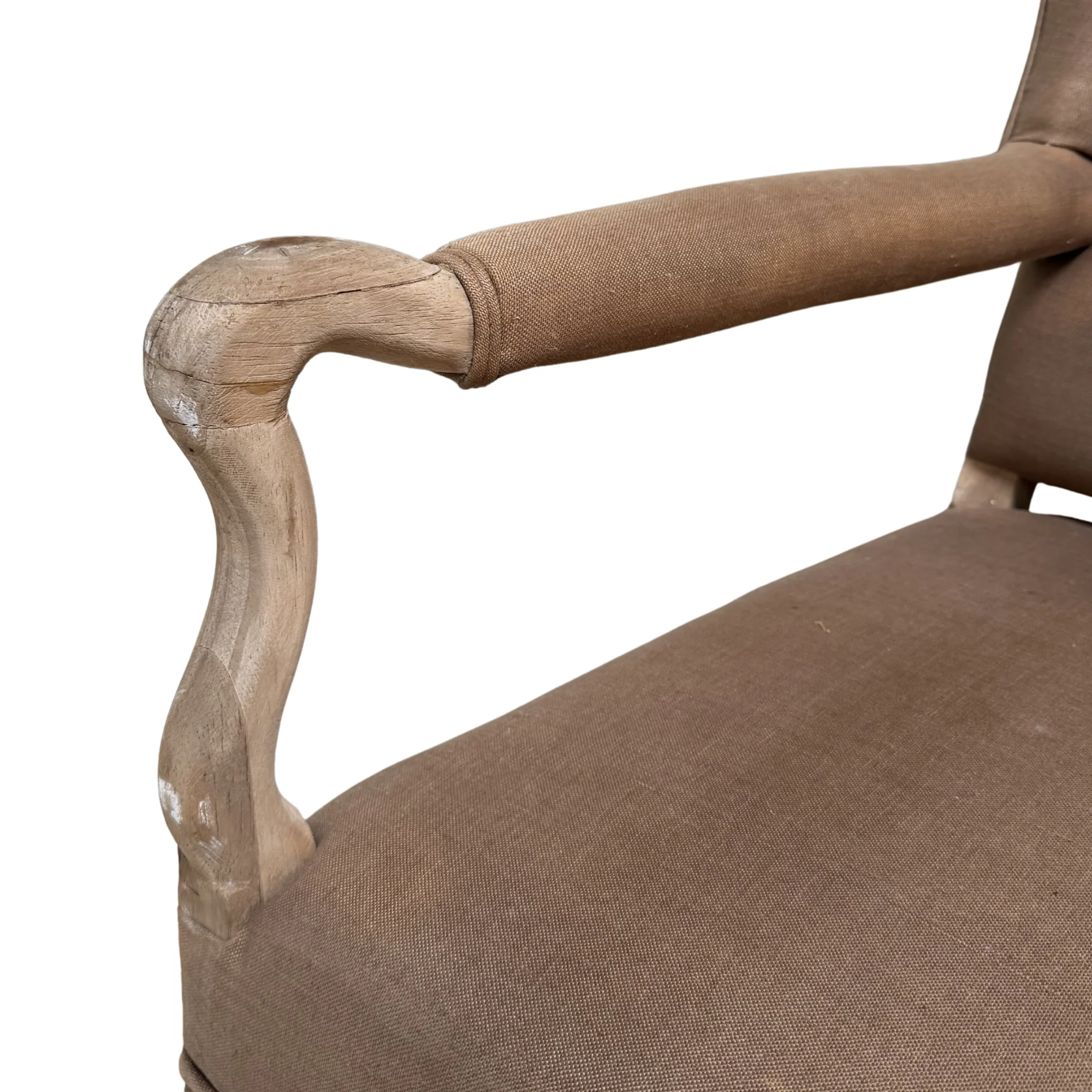 "Os de Mouton" Sofa with Bleached Wood Frame - France Early 20th Century - Image 6