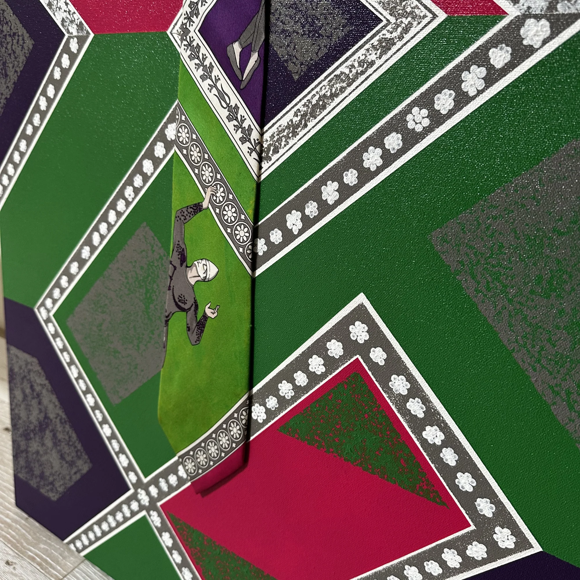 Versace's Hymists Original Mixed Media Art by Greg Brown - Image 4