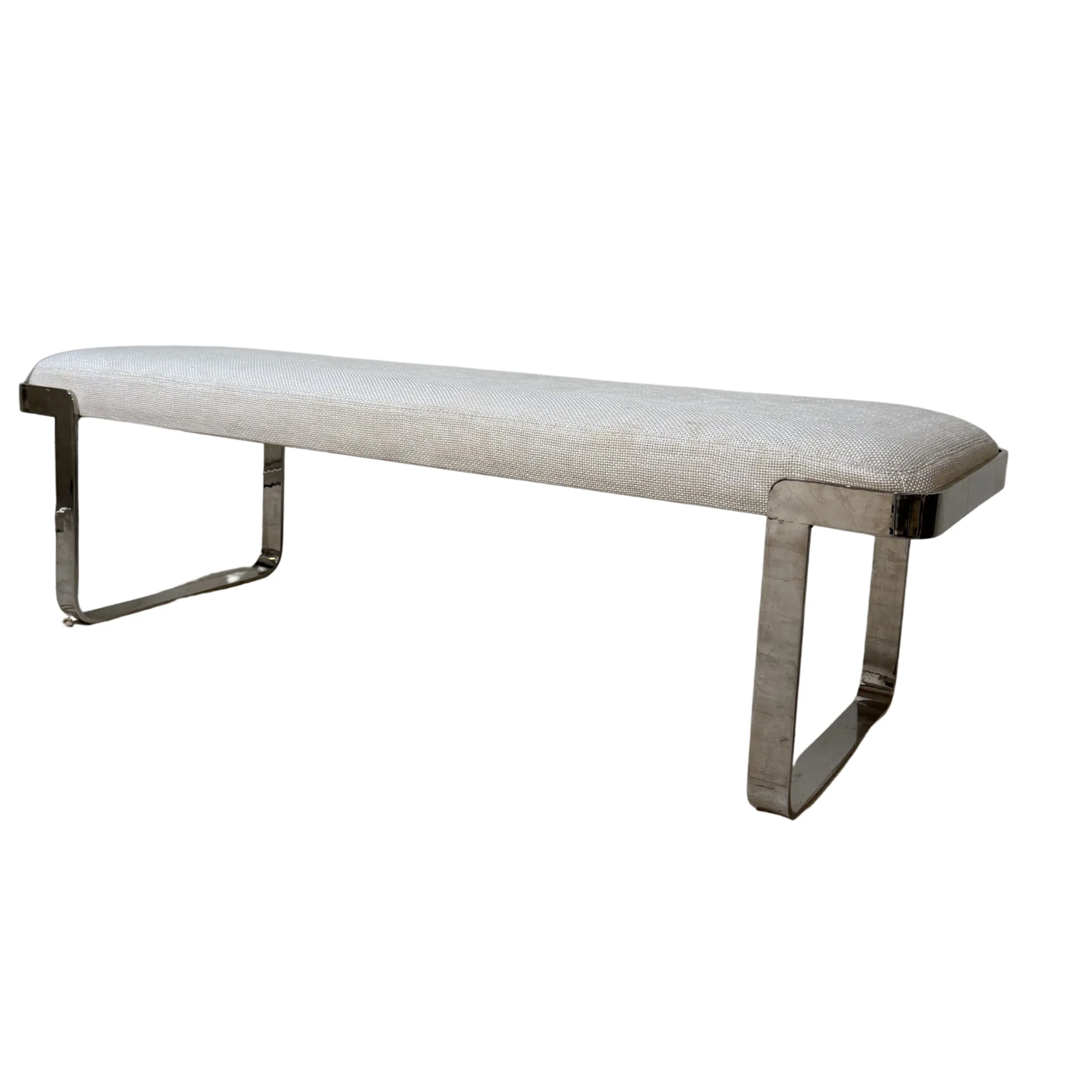 Steel and Upholstered Bench - Image 4