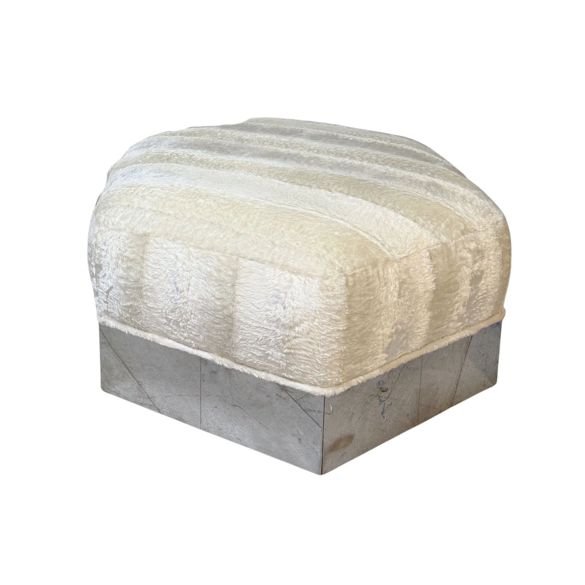 Chrome Ottoman