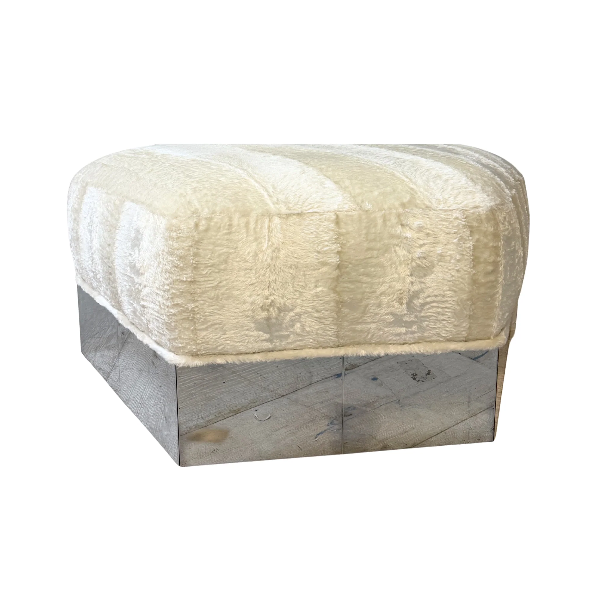 Chrome Ottoman - Image 3