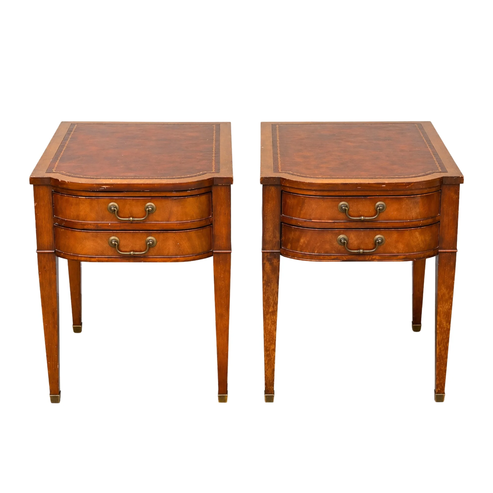 Pair of Traditional Mahogany End Tables
