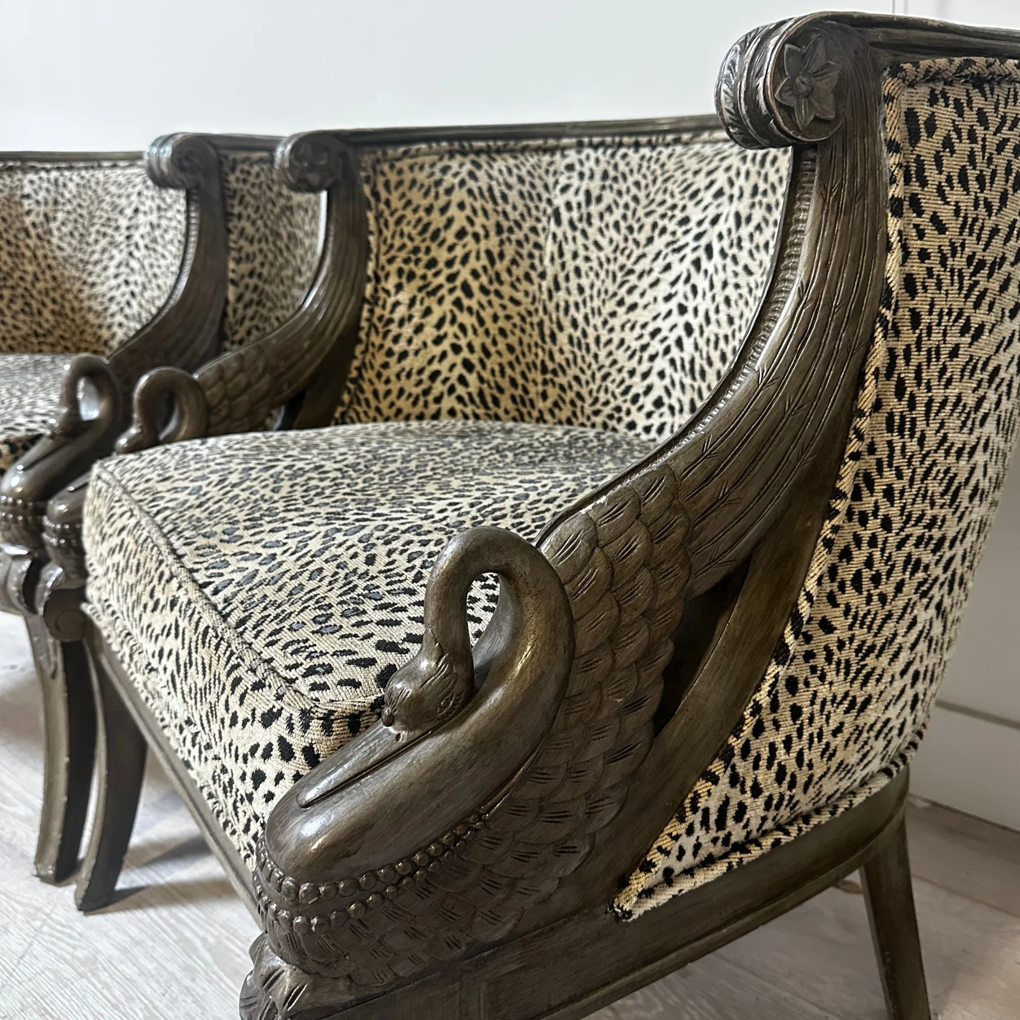 Pair of Swan Chairs - Image 3
