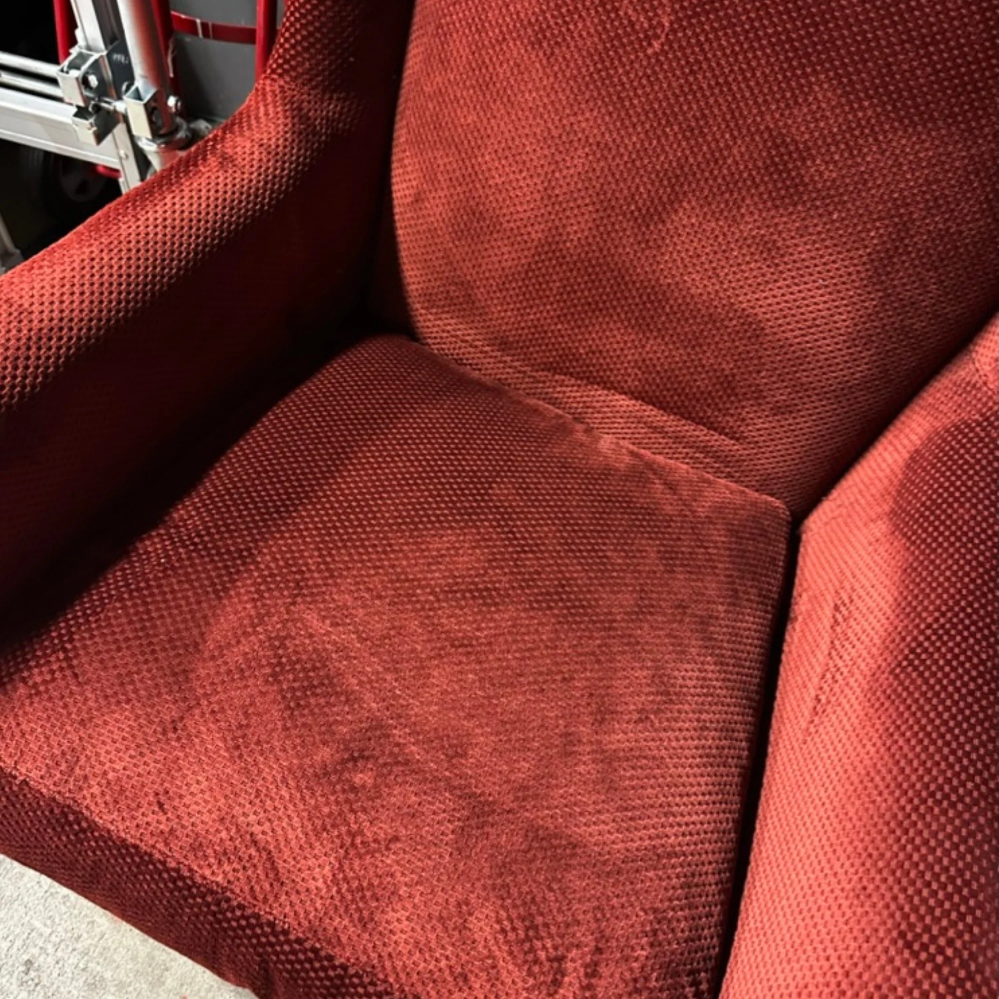 Set of Red Arm Chairs - Image 4