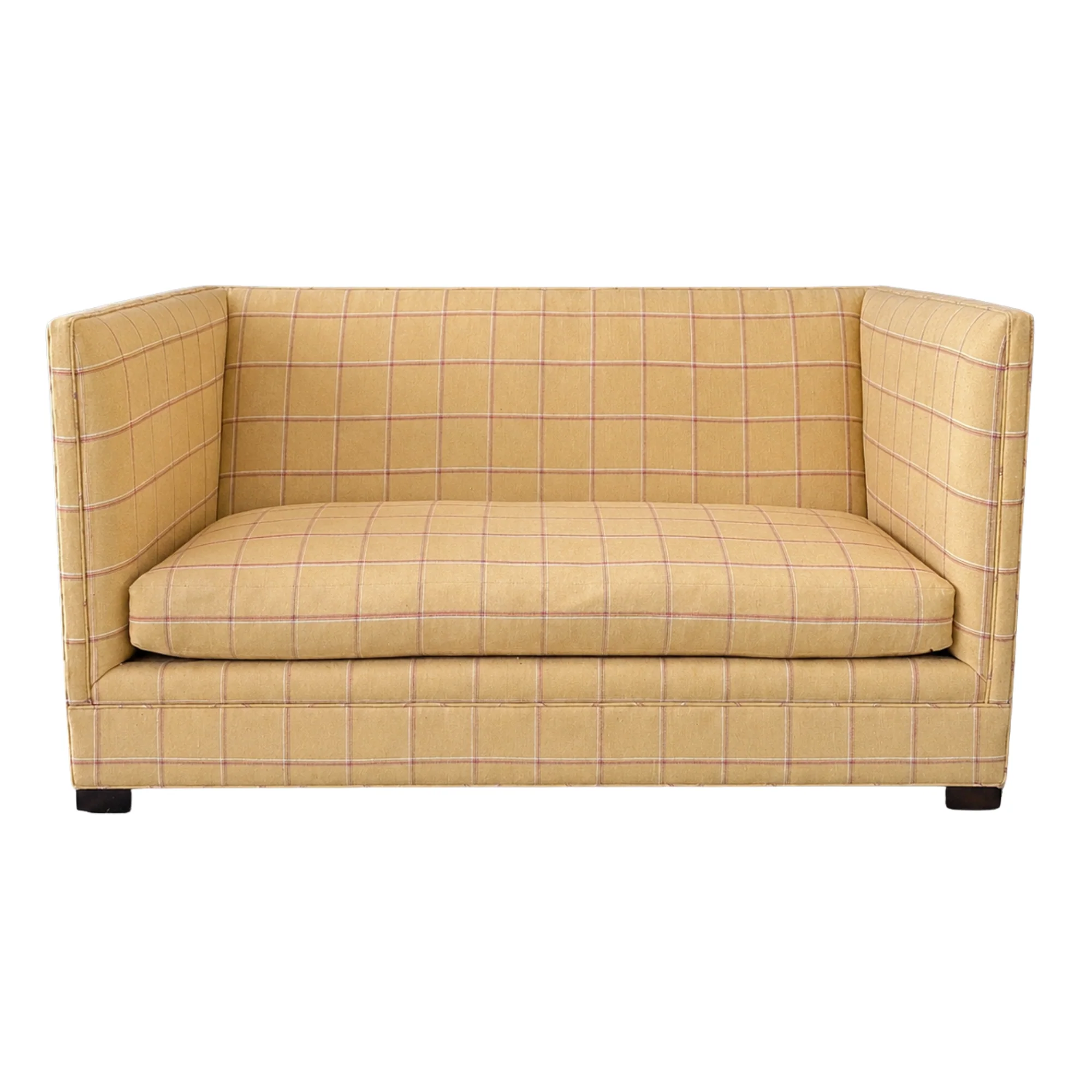 Yellow Plaid Sofa