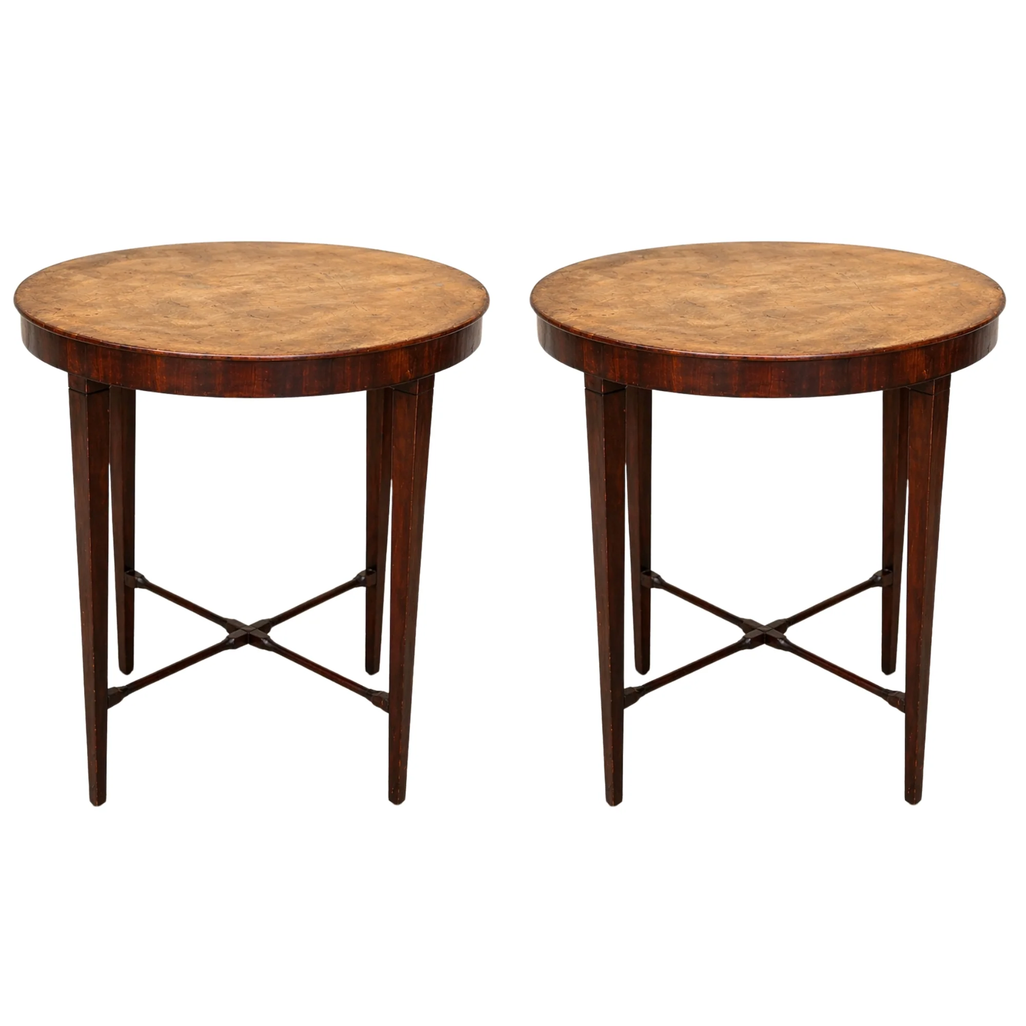 Pair Mahogany Side Tables