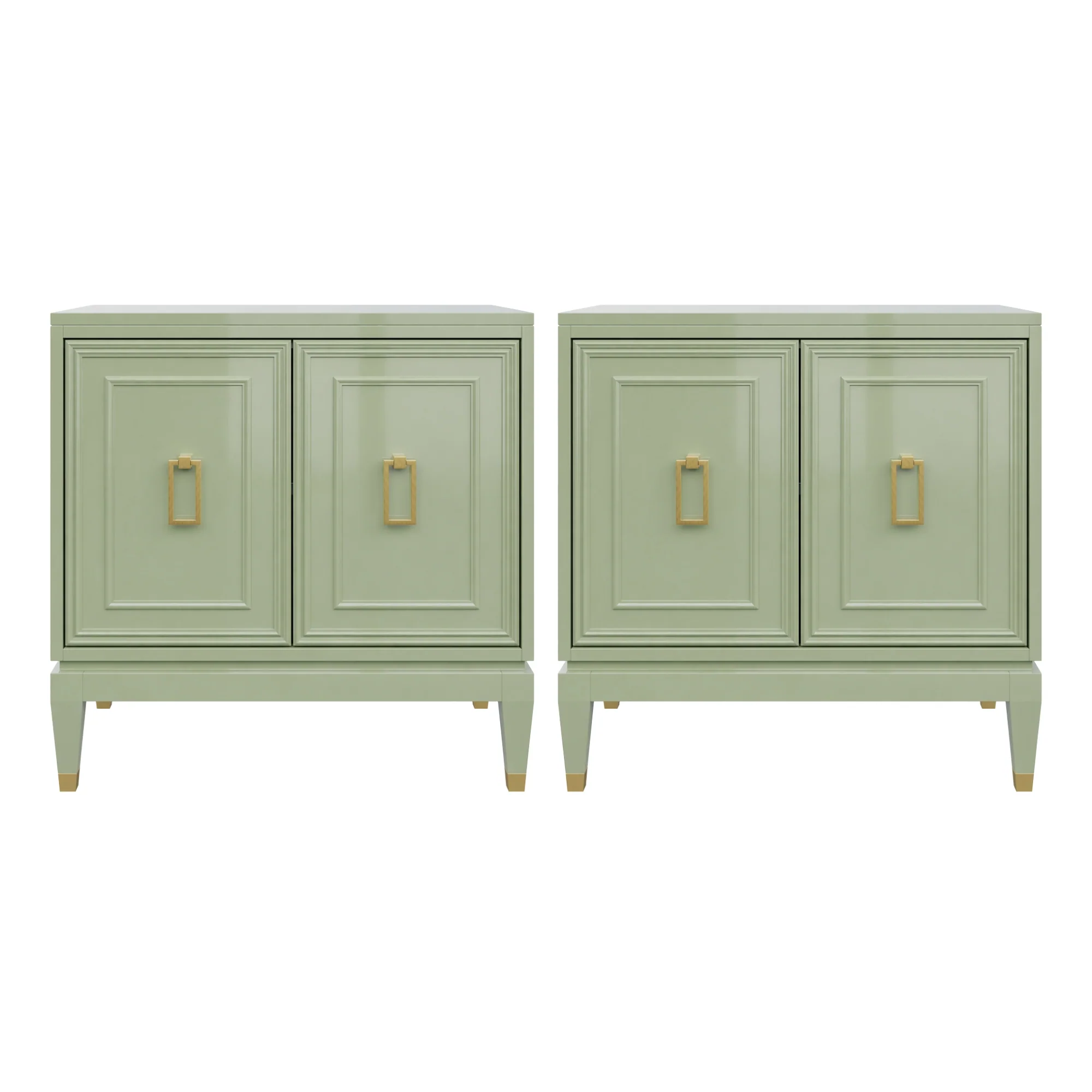 Pair of Fifi Chests in BM Landscape Lacquer