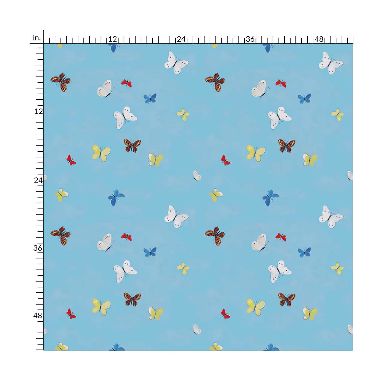 'Flying Butterflies' Wallpaper in Multi by Paule Marrot - Image 3