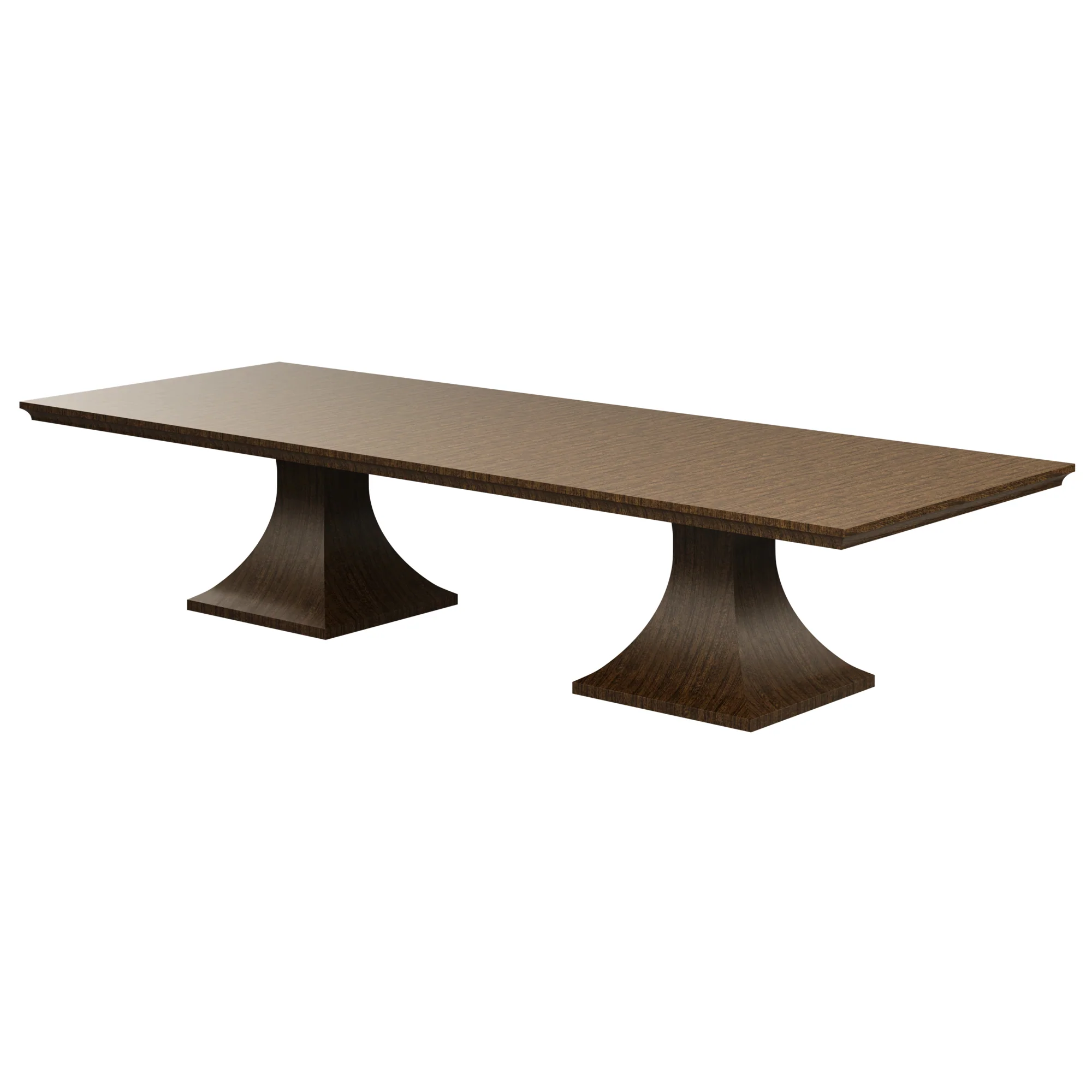 In Stock 128" Cohen Dining Table in Provincial Walnut - Image 3