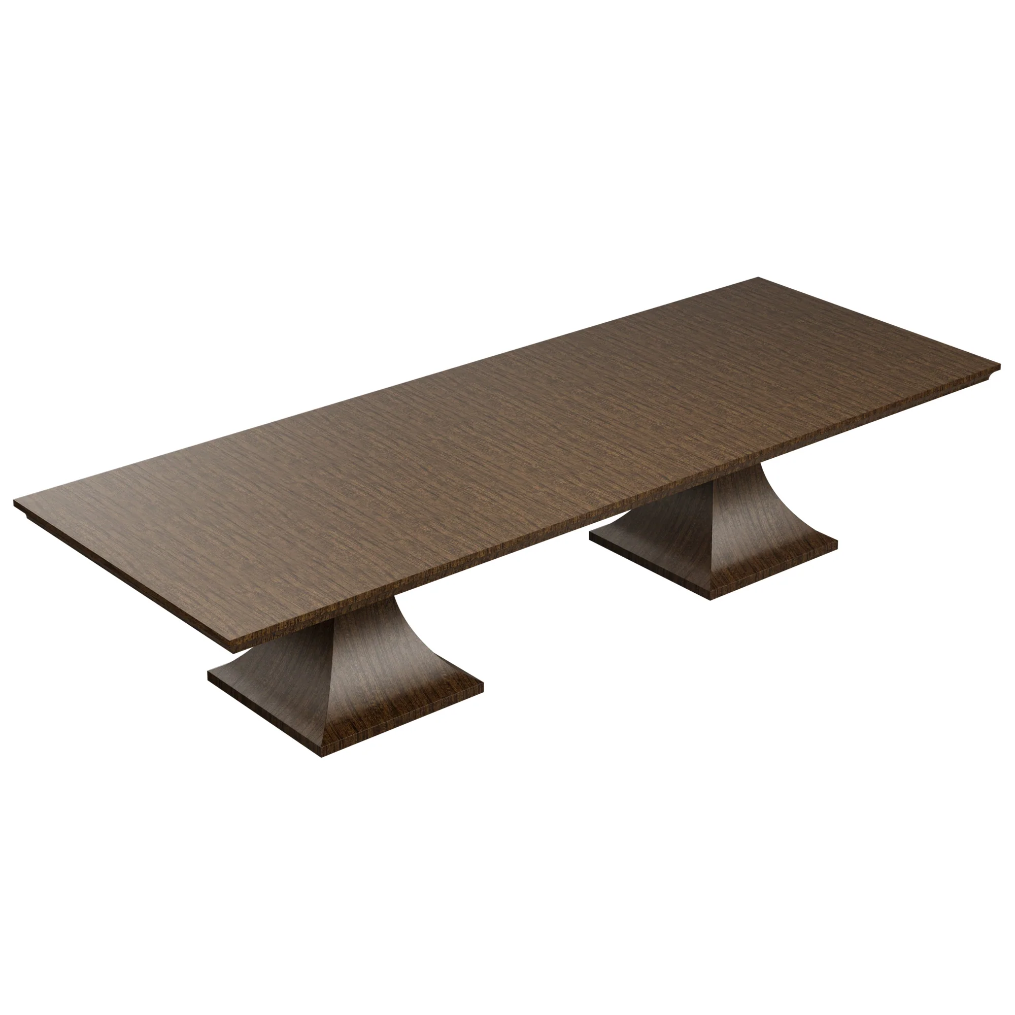 In Stock 128" Cohen Dining Table in Provincial Walnut - Image 4