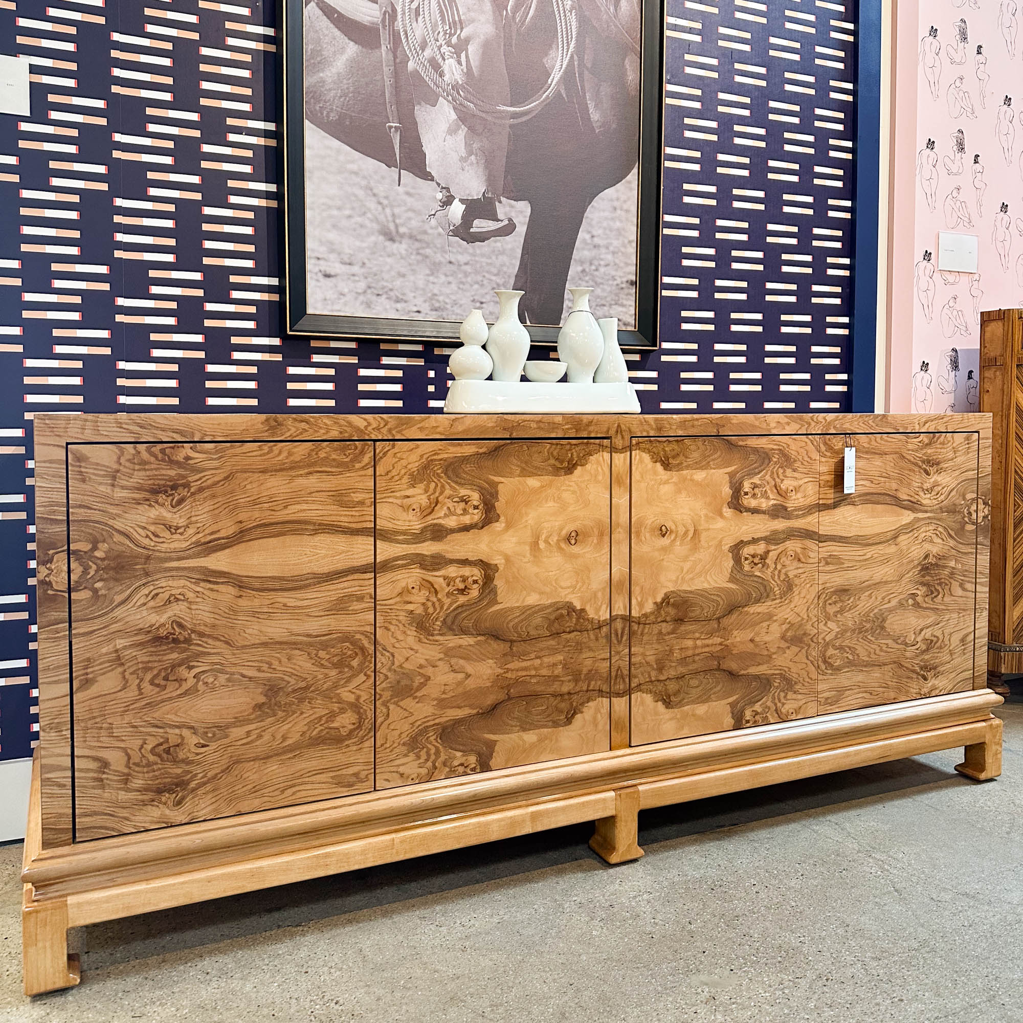 In Stock Yates Credenza 72" in Golden Pecan Olive Ash - Image 2