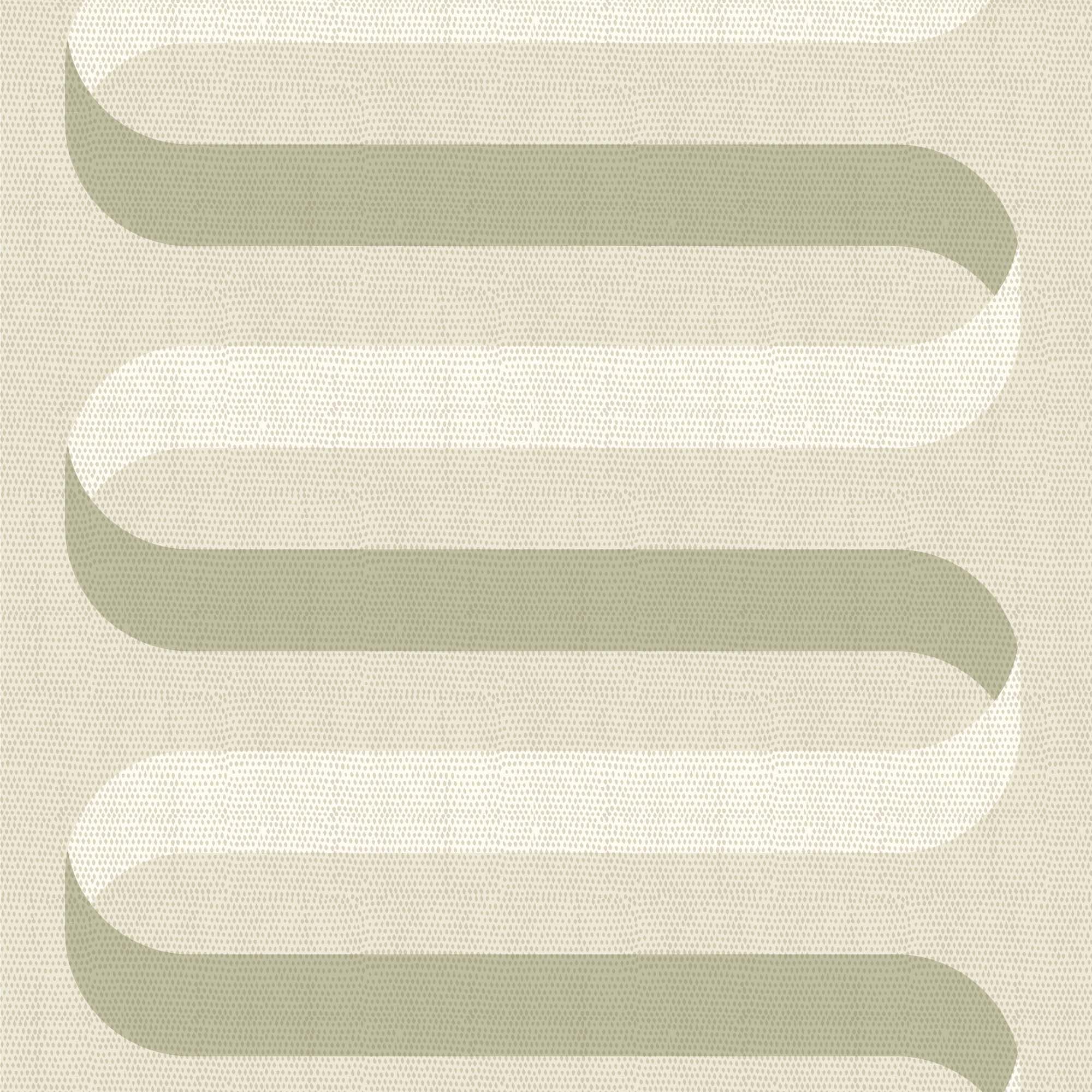 Folding Ribbon Wallpaper - Tusk