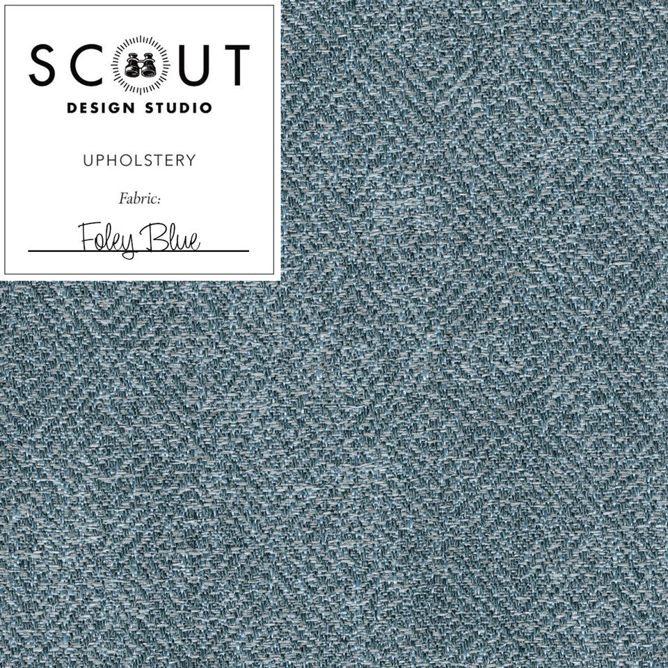 Foley Blue Woven Fabric Sample