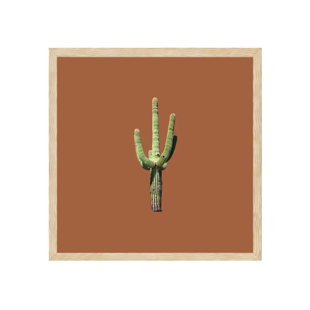 Framed Out West Print - Saguaro