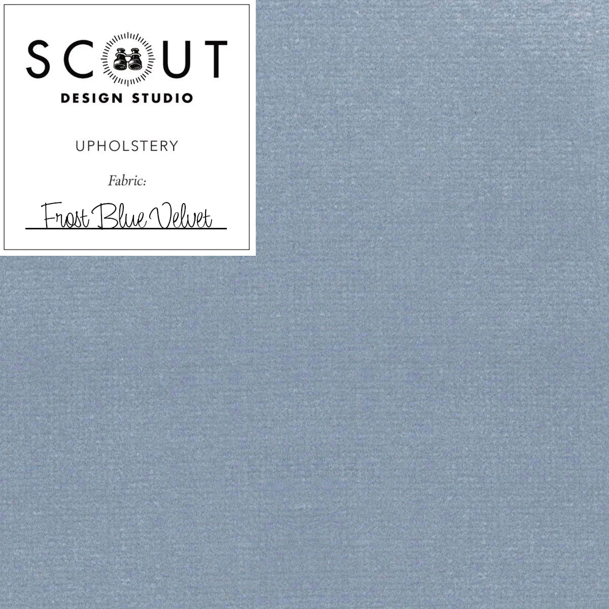 Frost Blue Fabric Sample - Scout Label