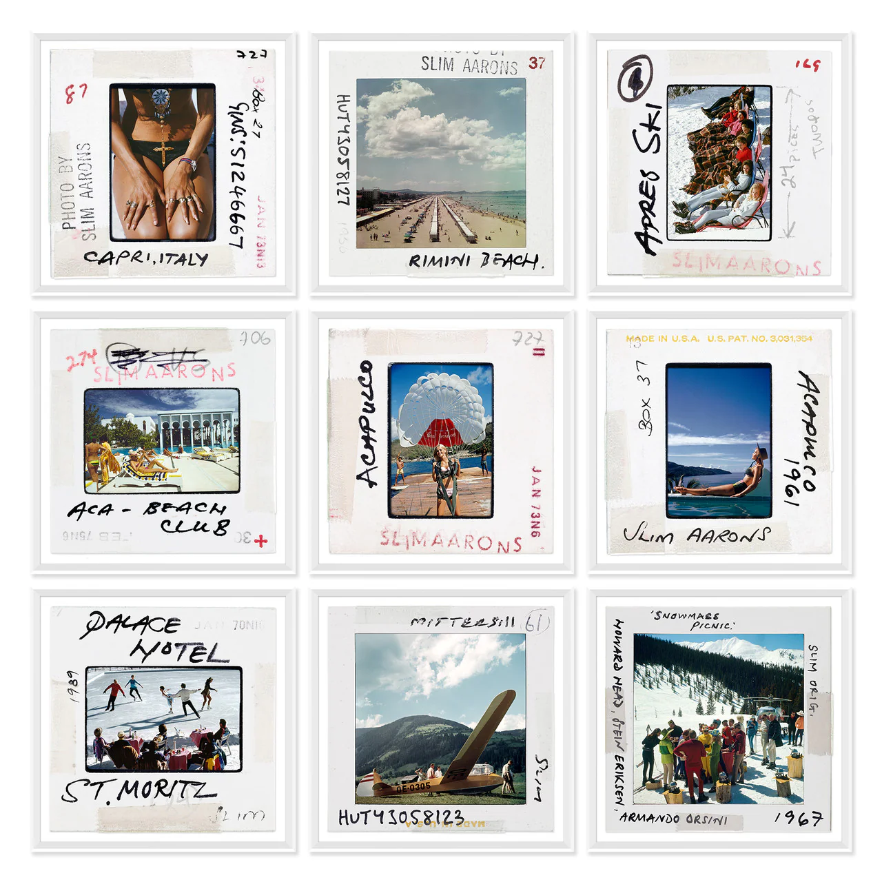 Getty Images "Archival Slides" Set By Slim Aarons - Version 3