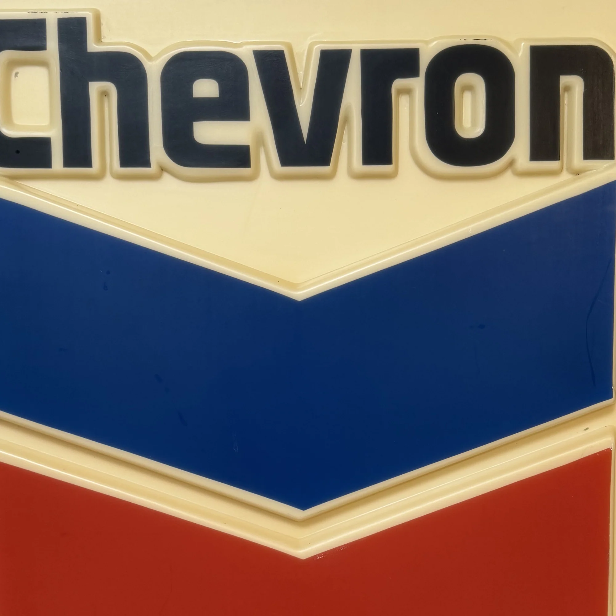 Vintage Chevron Gas Station Sign - Image 2